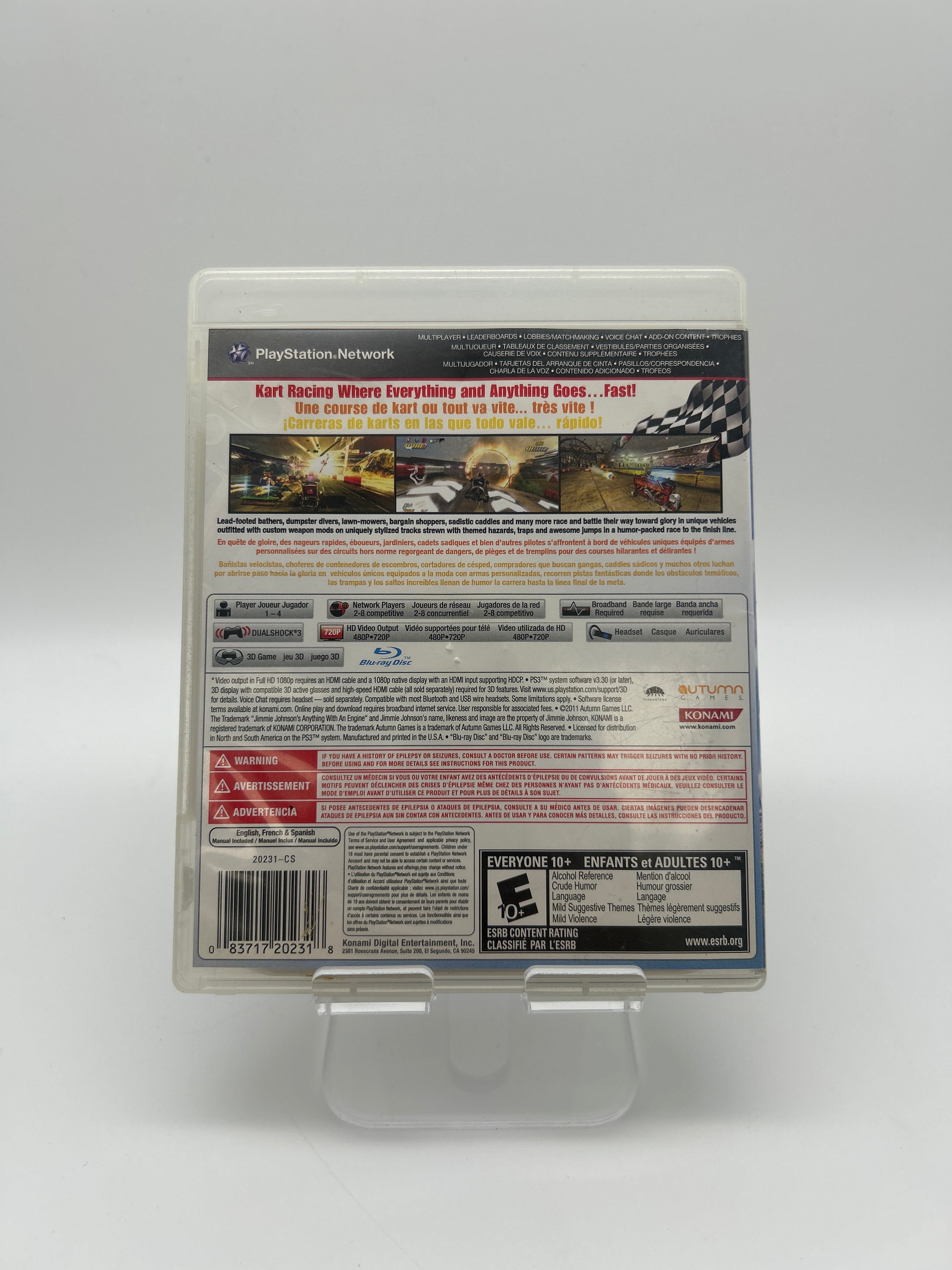 PAL Playstation 3 Jimmie Johnson Anything With An Engine Video Game Multi-Colored