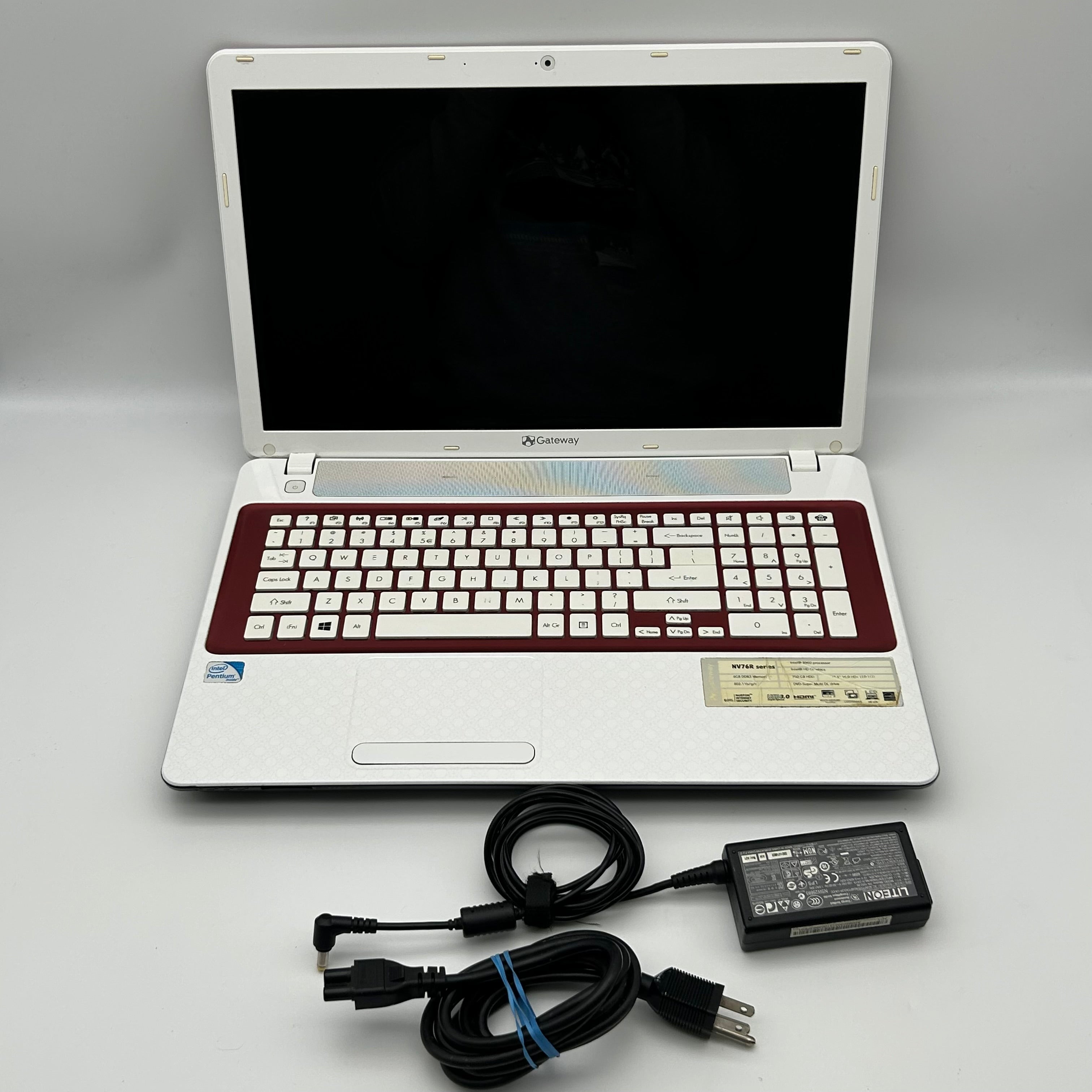 Gateway NV76R Laptop 17-inch Intel Pentium 6GB RAM 700GB HDD Red Used
