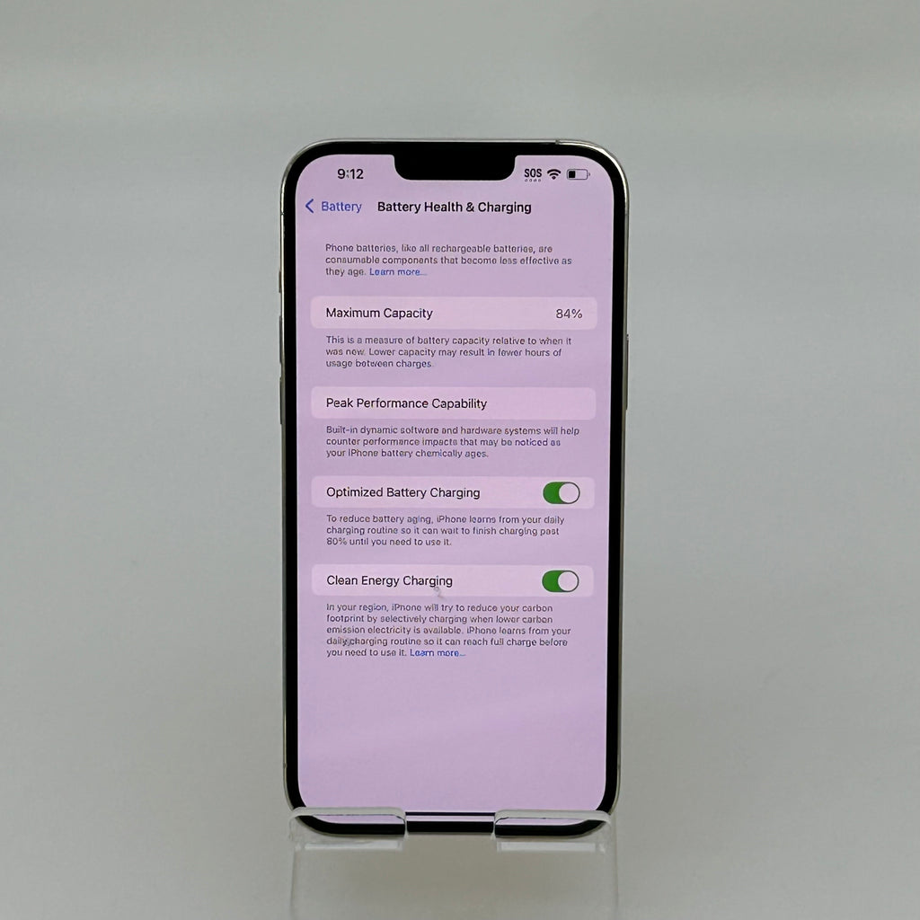 AT&T Apple iPhone 13 Pro Max 1TB Silver  84% BH A2484 MLEY3LL/A iOS 18.7.7