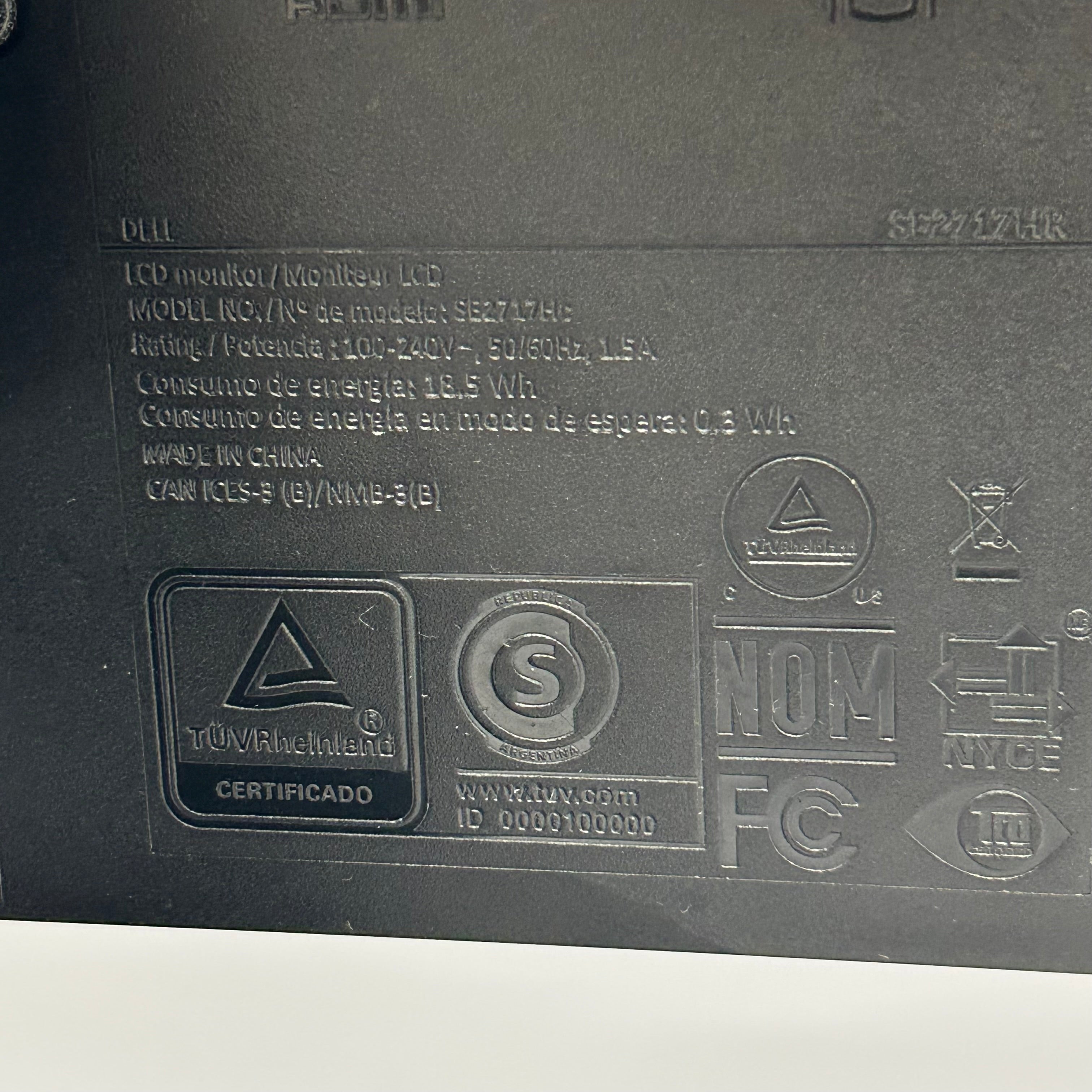 Dell SE2717HR 27" IPS Widescreen LED Monitor 1080p 75Hz Black LOCAL PICKUP ONLY