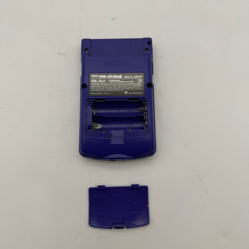 Nintendo Game Boy Color (CGB-001) 1998 Purple w/ Pocket Monster Game - Tested
