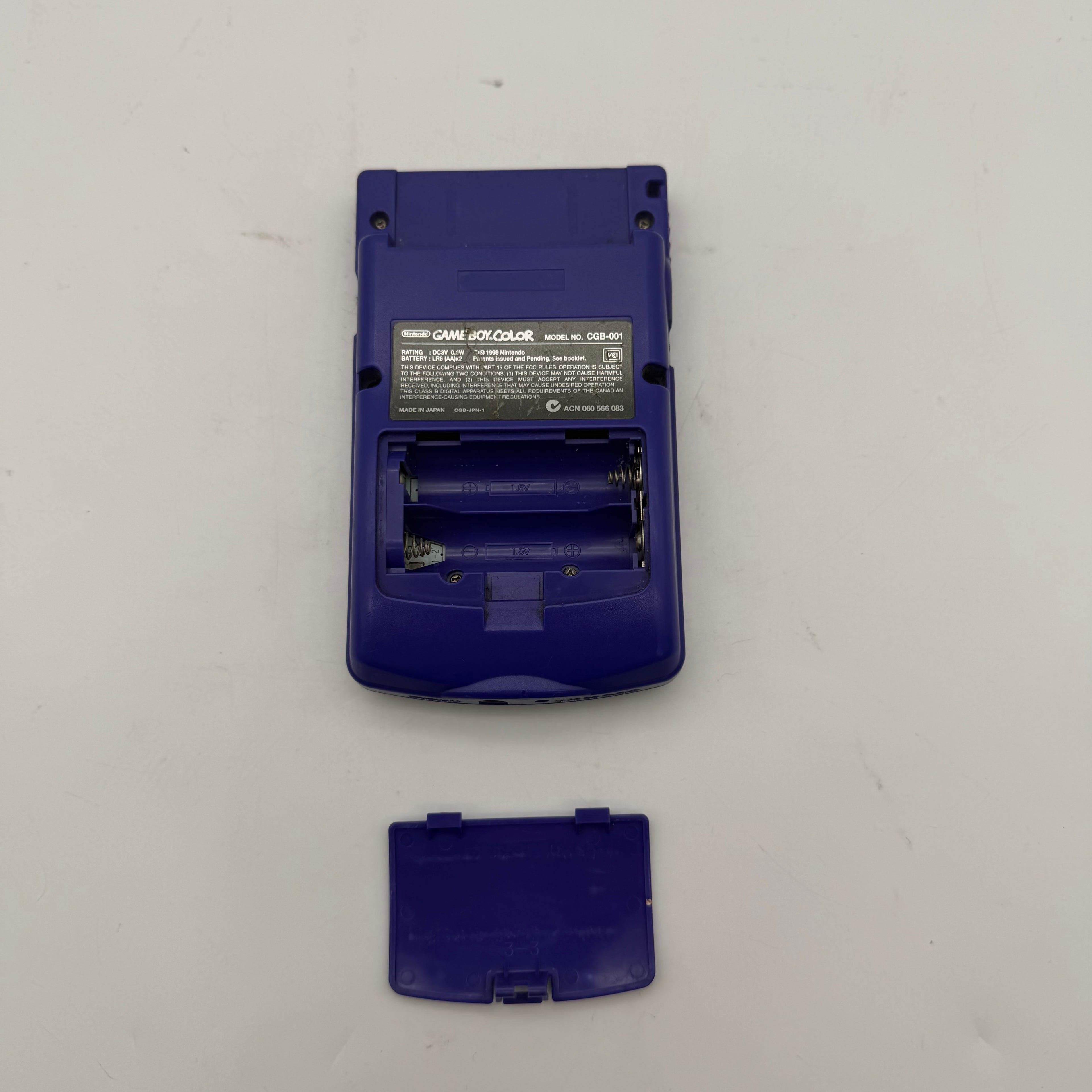 Nintendo Game Boy Color (CGB-001) 1998 Purple w/ Pocket Monster Game - Tested
