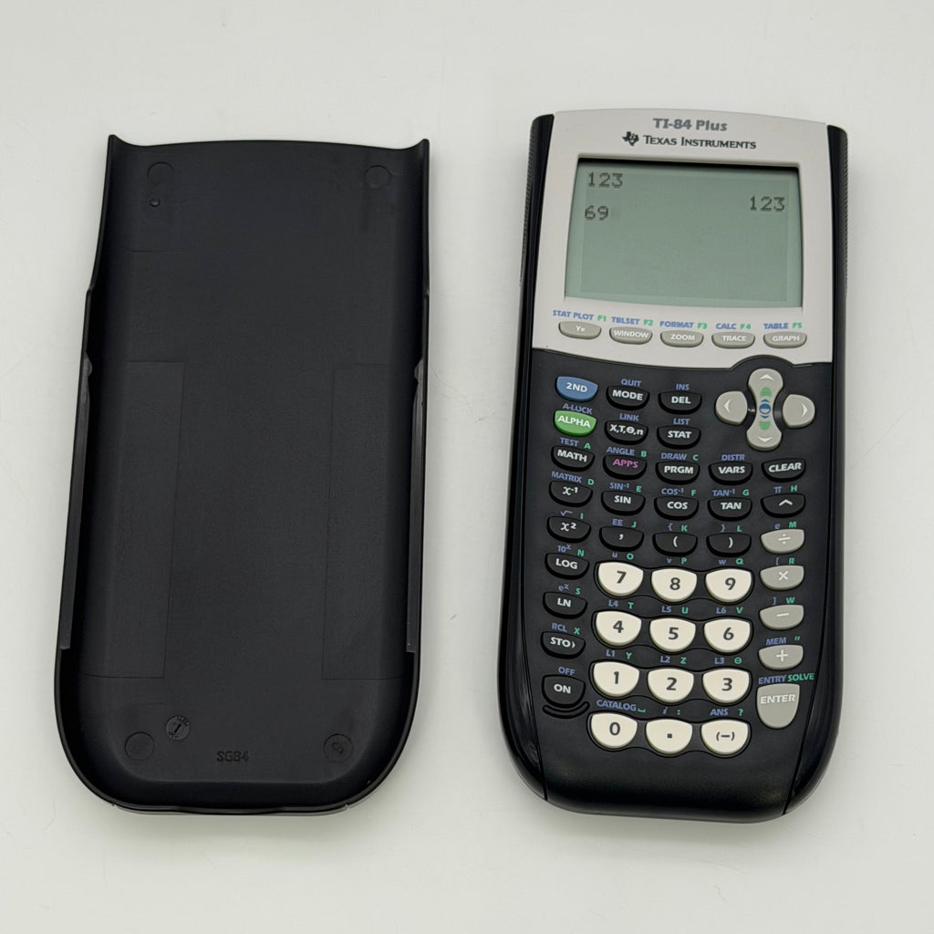 Texas Instruments TI-84 Plus Graphing Calculator W/ Cover - Tested & Working
