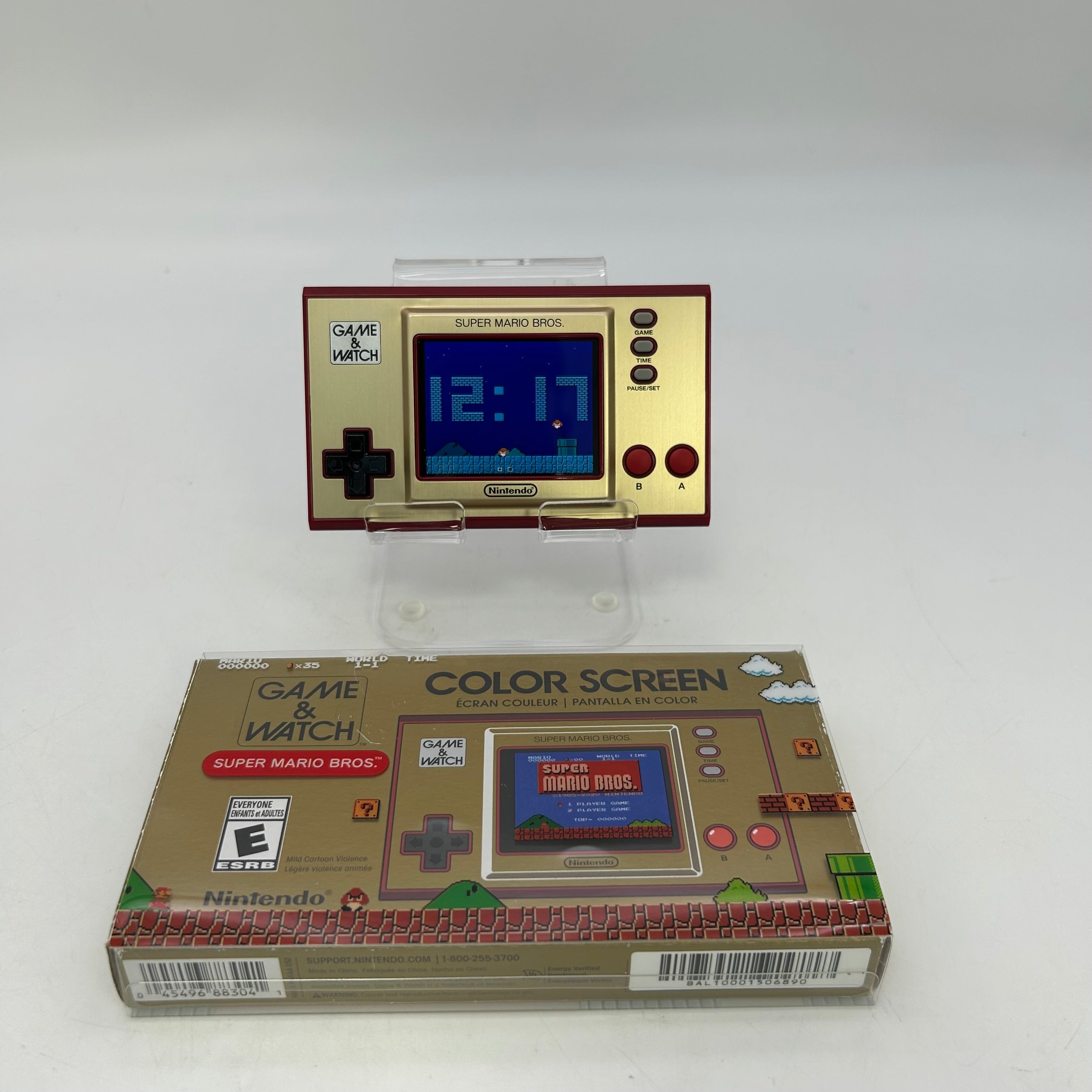 Nintendo Game & Watch Super Mario Bros Color Screen Handheld Console Tested