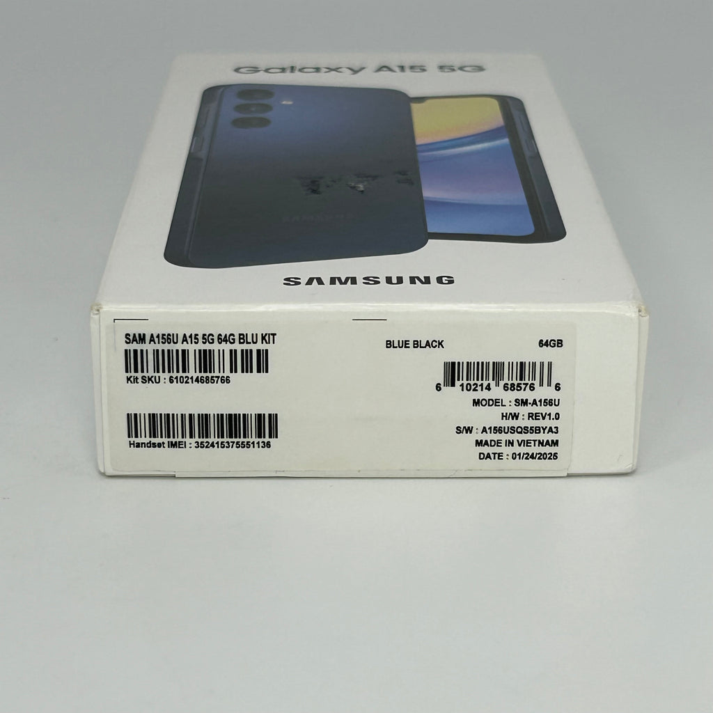 T-Mobile Samsung Galaxy A15 5G 4GB RAM 64GB SM-A156U Blue Black