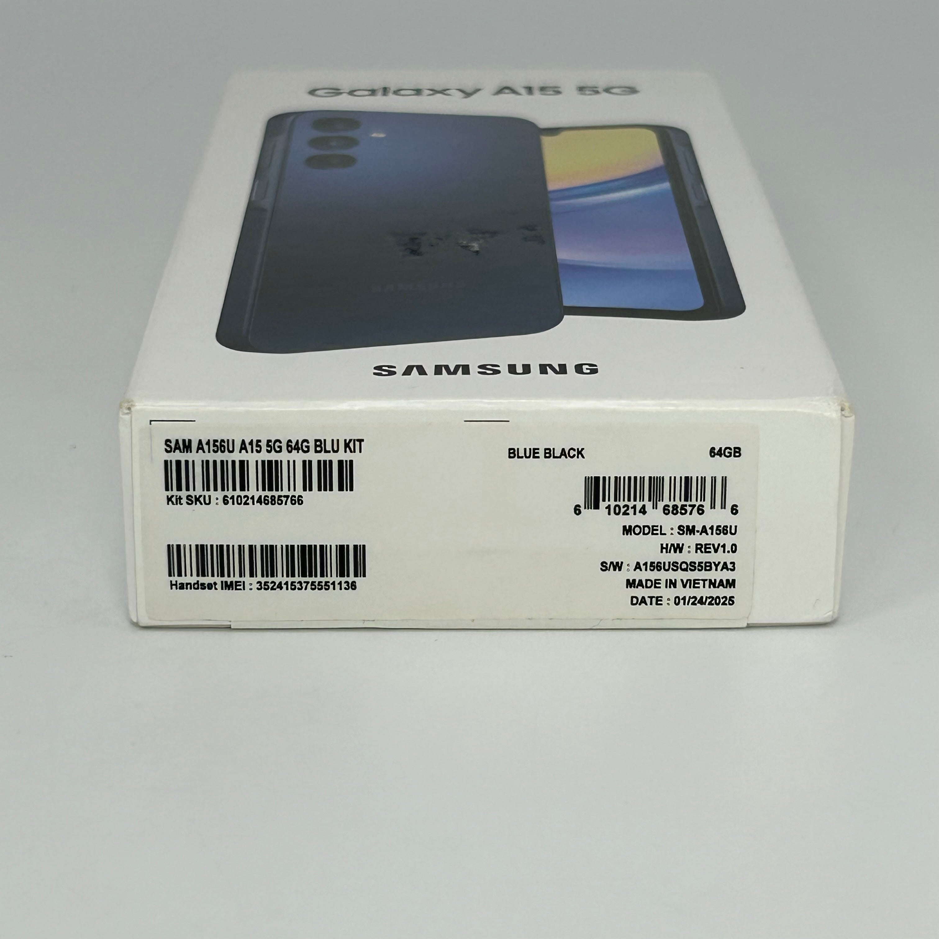 T-Mobile Samsung Galaxy A15 5G 4GB RAM 64GB SM-A156U Blue Black