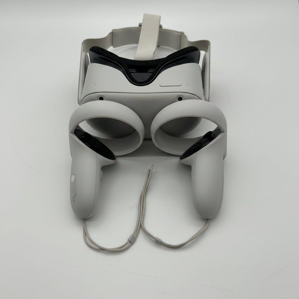 Oculus Quest 2 Virtual Reality Headset 128GB White w/ Both Controllers - TESTED