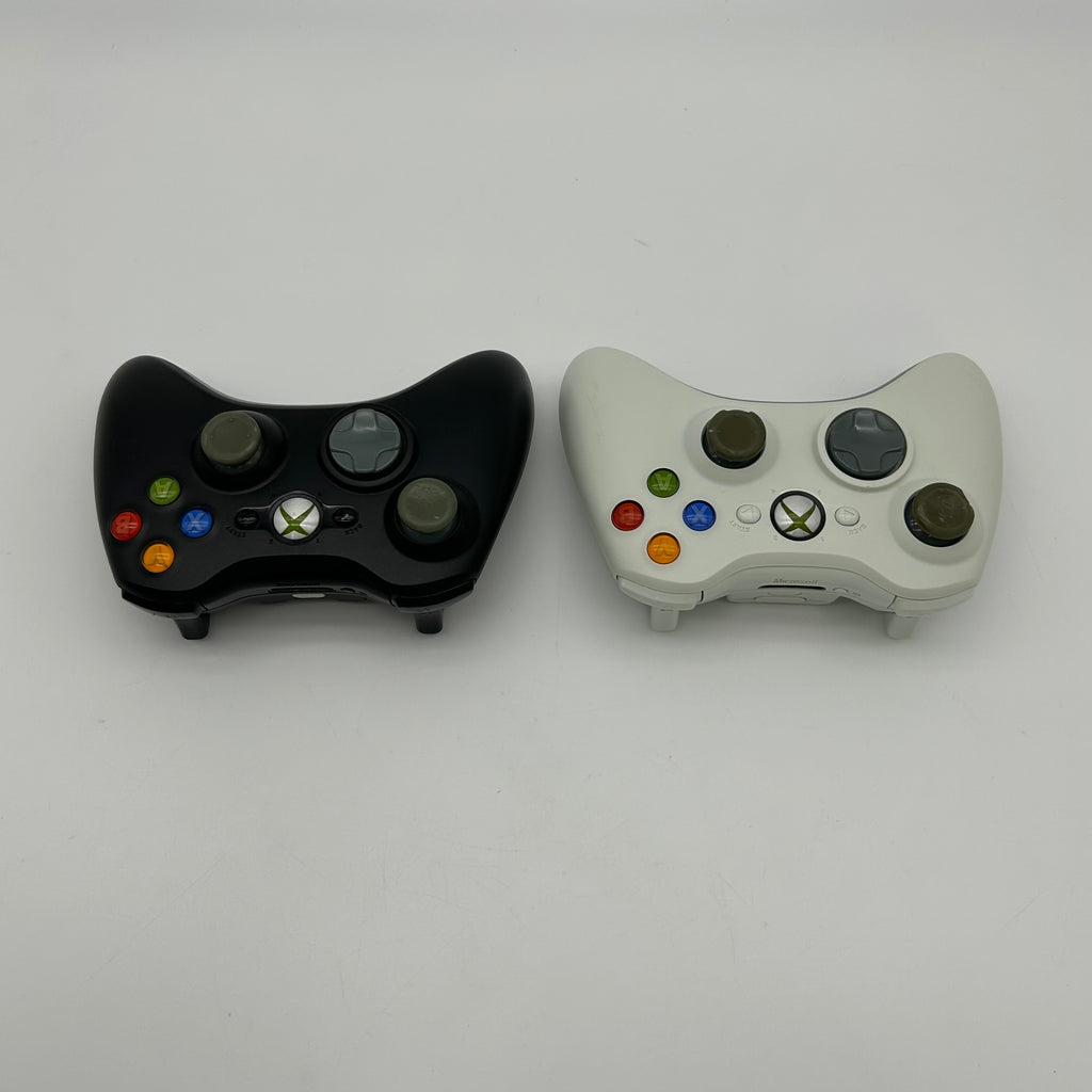 Microsoft XBox 360 S Slim 120GB 60S Bundle - Controllers - Cables - 6 Games - Black - Tested & Works - Used