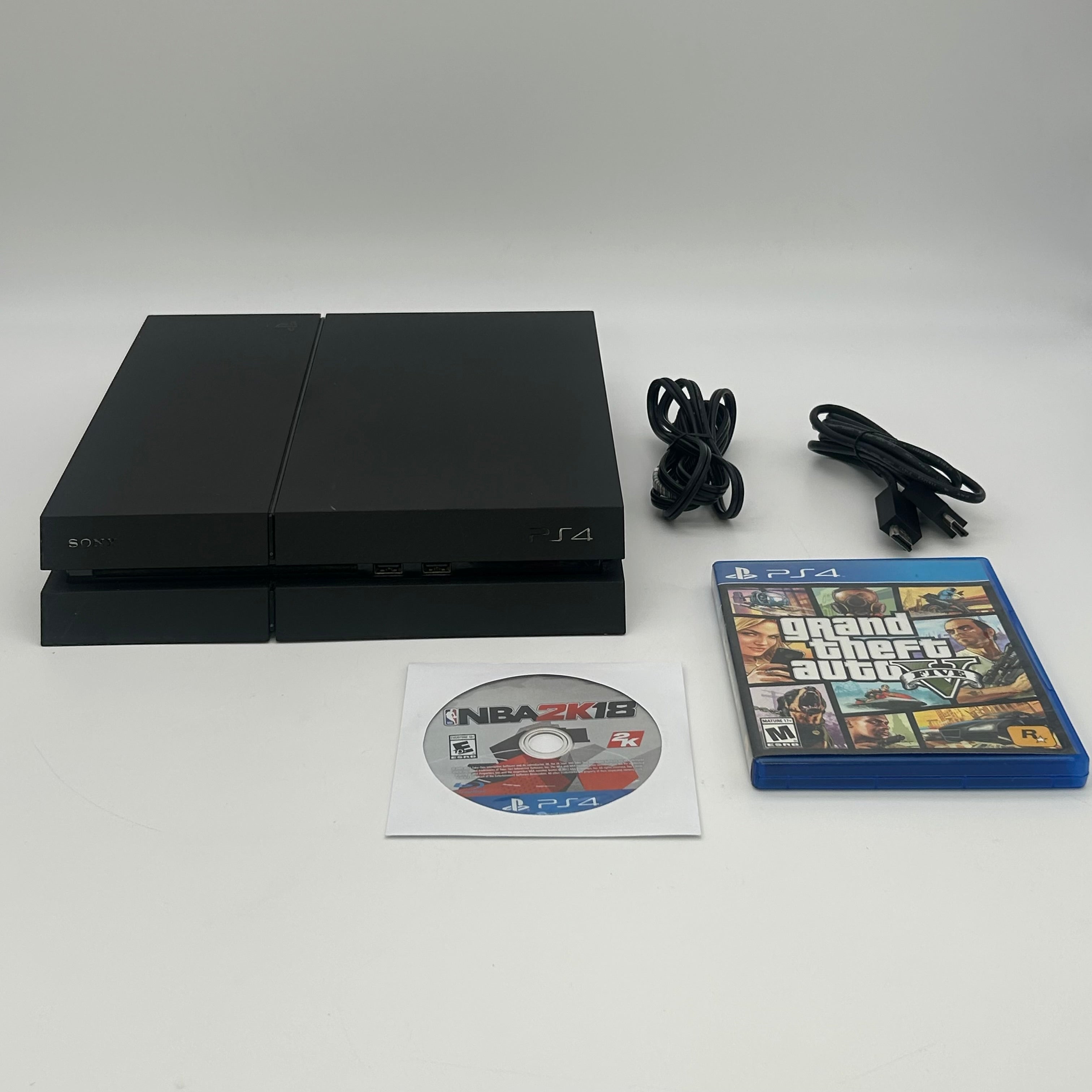Sony PlayStation 4 CUH-1215A 500GB Black Console + 2 Games - Used