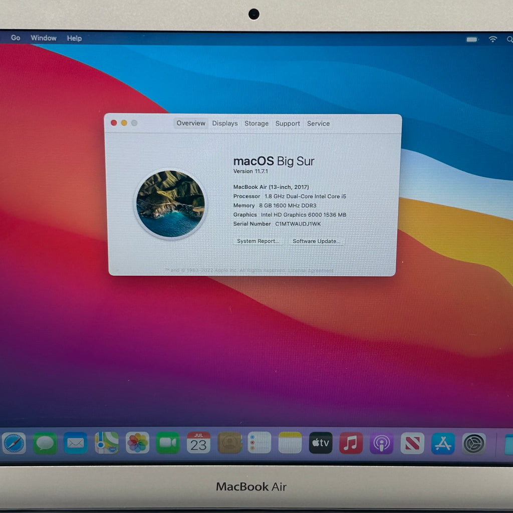 Apple MacBook Air 13" A1466 2017 Core i5 8GB 128GB Silver
