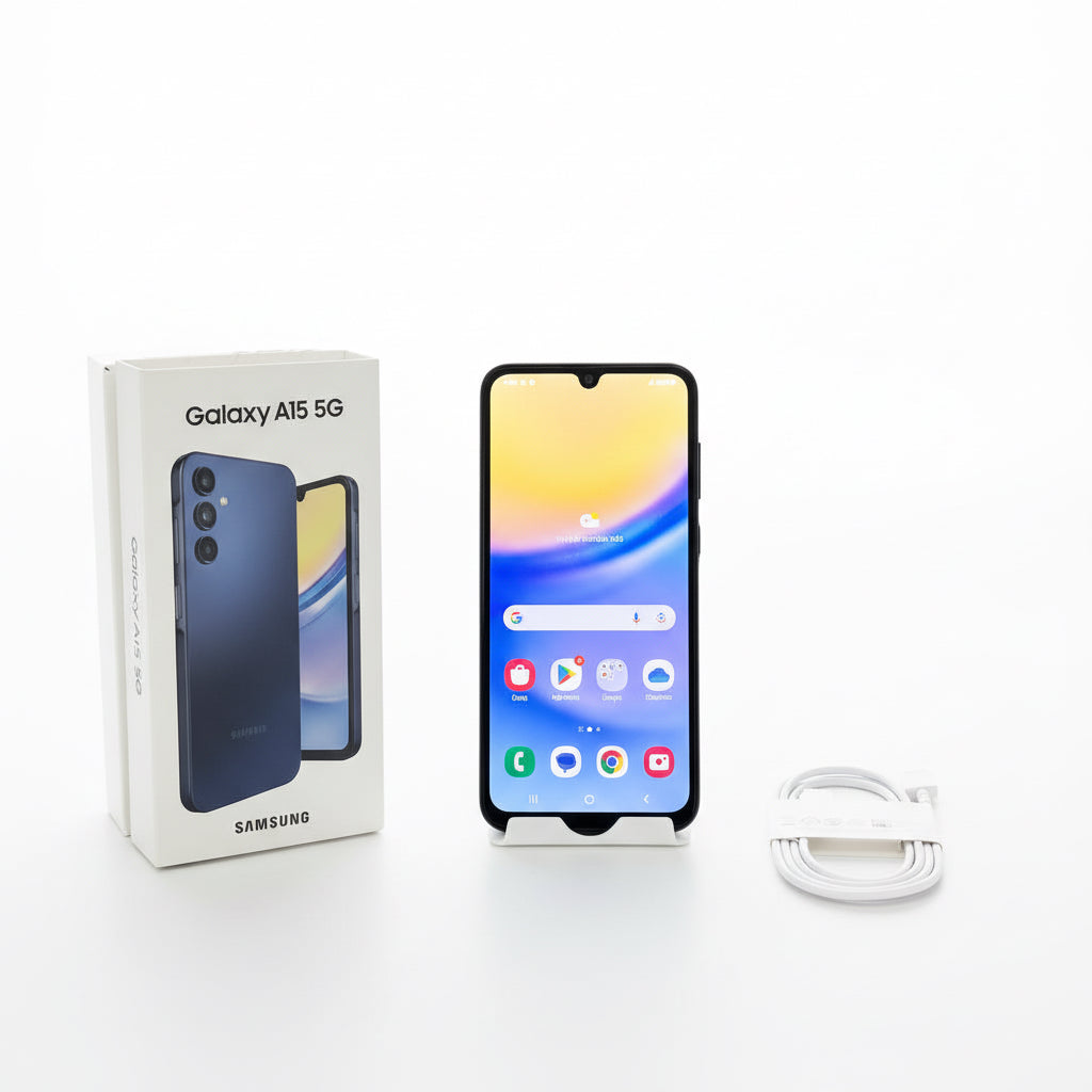 T-Mobile Samsung Galaxy A15 5G 4GB RAM 64GB SM-A156U Blue Black