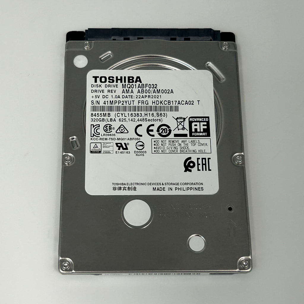 Toshiba MQ01ABF032 320GB 2.5" 5400RPM HDD Lot of 4 - Untested