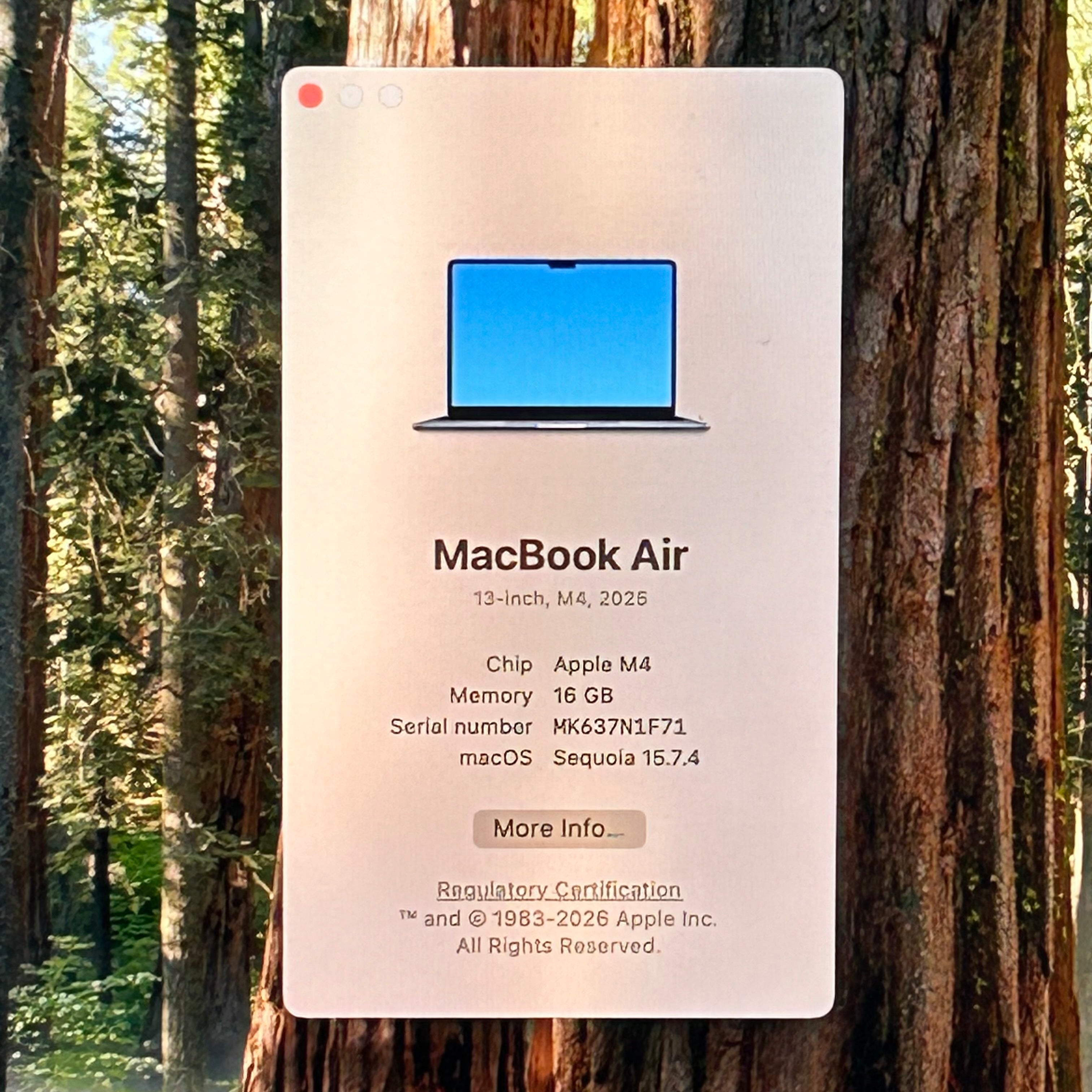 Apple MacBook Air 13" M4 A3240 16GB RAM 256GB