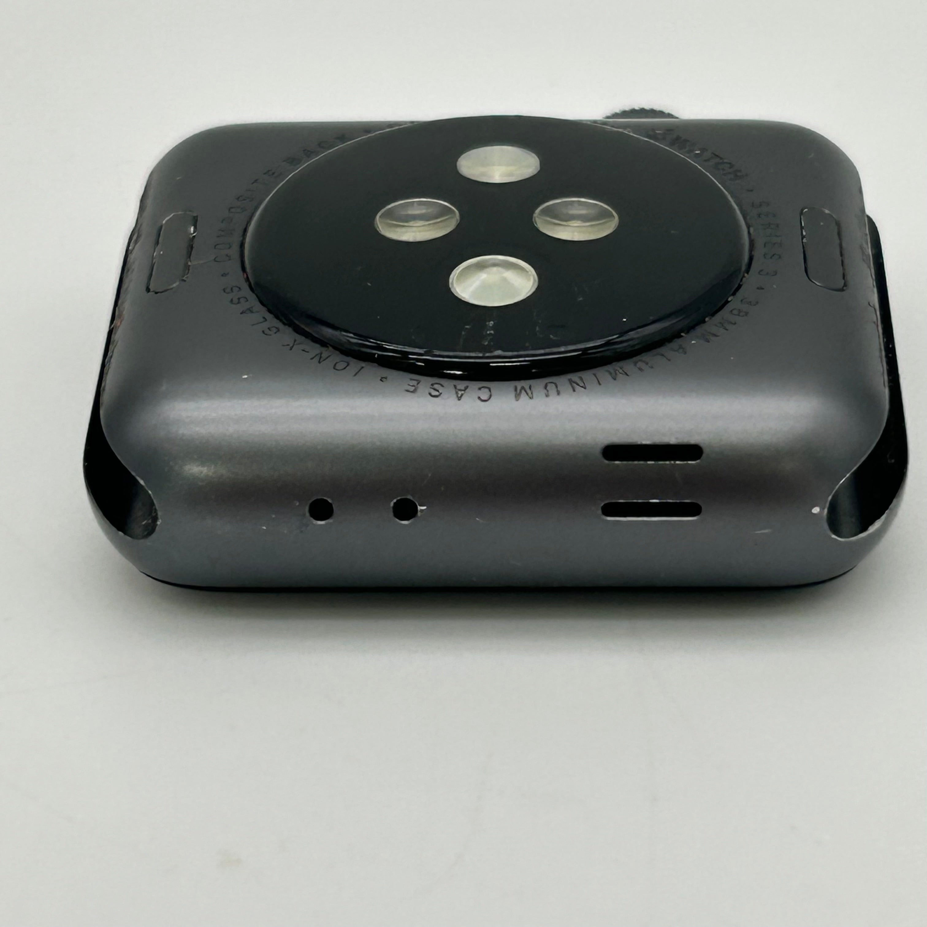 GPS Only Apple Watch Series 3 38MM Silver Aluminum Black Sport Band A1858