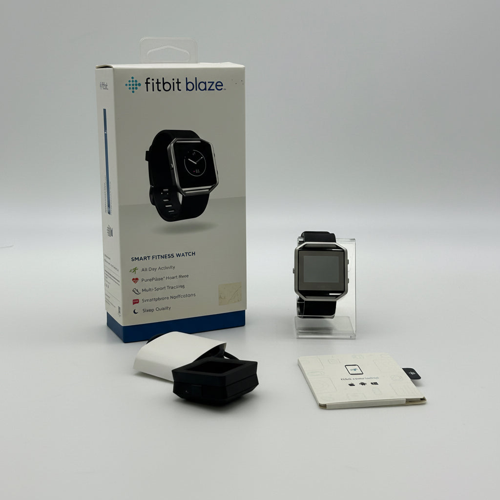 Fitbit Blaze Smart Fitness Tracker Watch Size L Black F8502SBKL