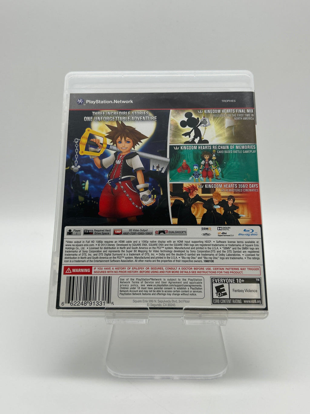 Playstation 3 Kingdom Hearts HD 1.5 ReMIX Multi-Colored Used