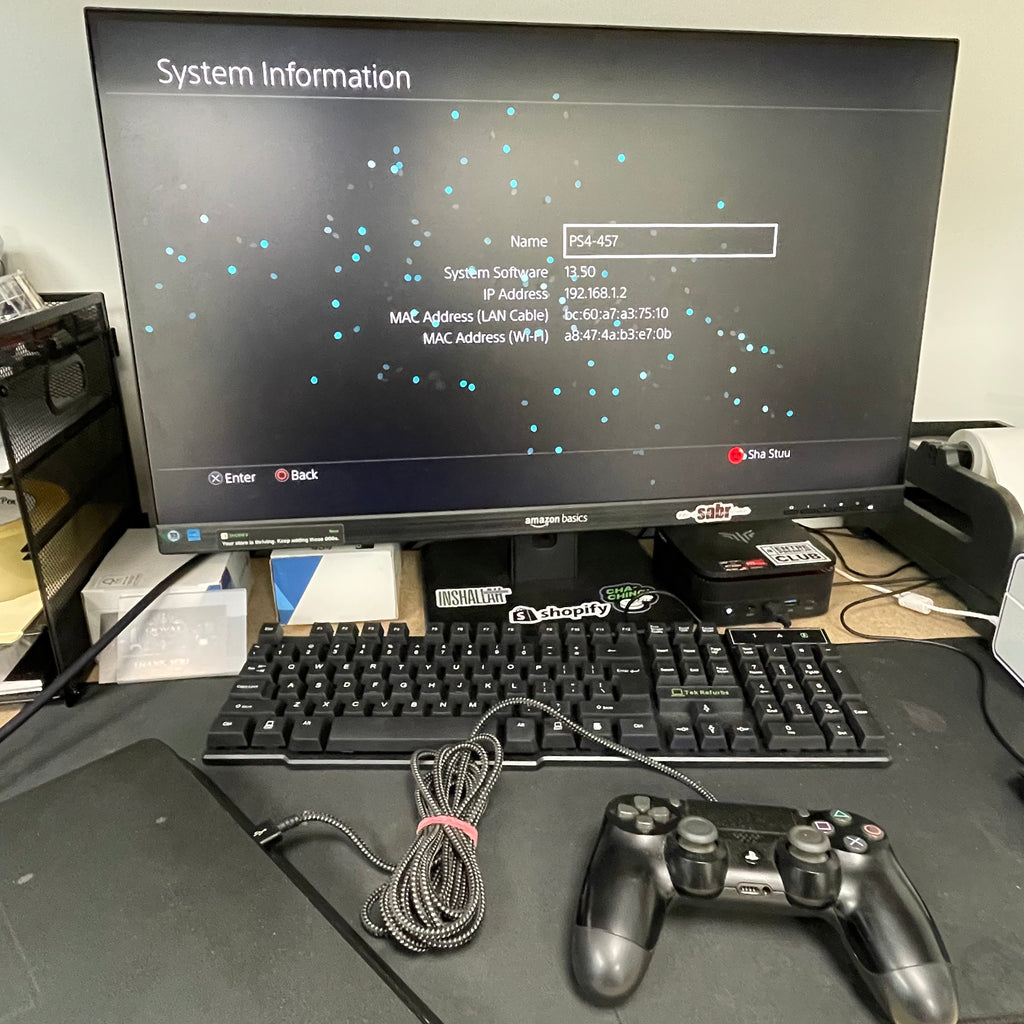 Sony PlayStation 4 Slim CUH-2015A Console Bundle w/Controller And Games