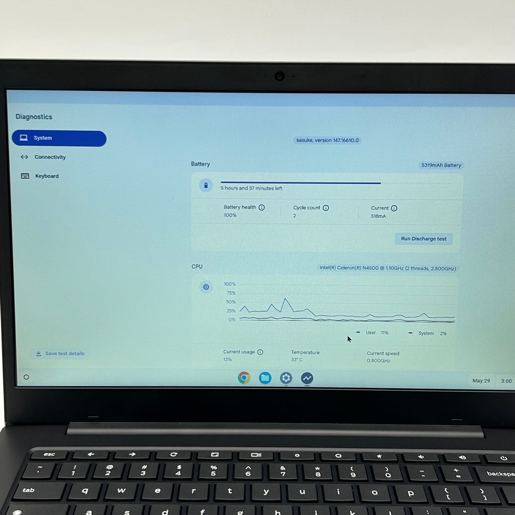 Samsung Galaxy Chromebook Go 14" 32GB 4GB | 100% Battery Health | W/ Charger