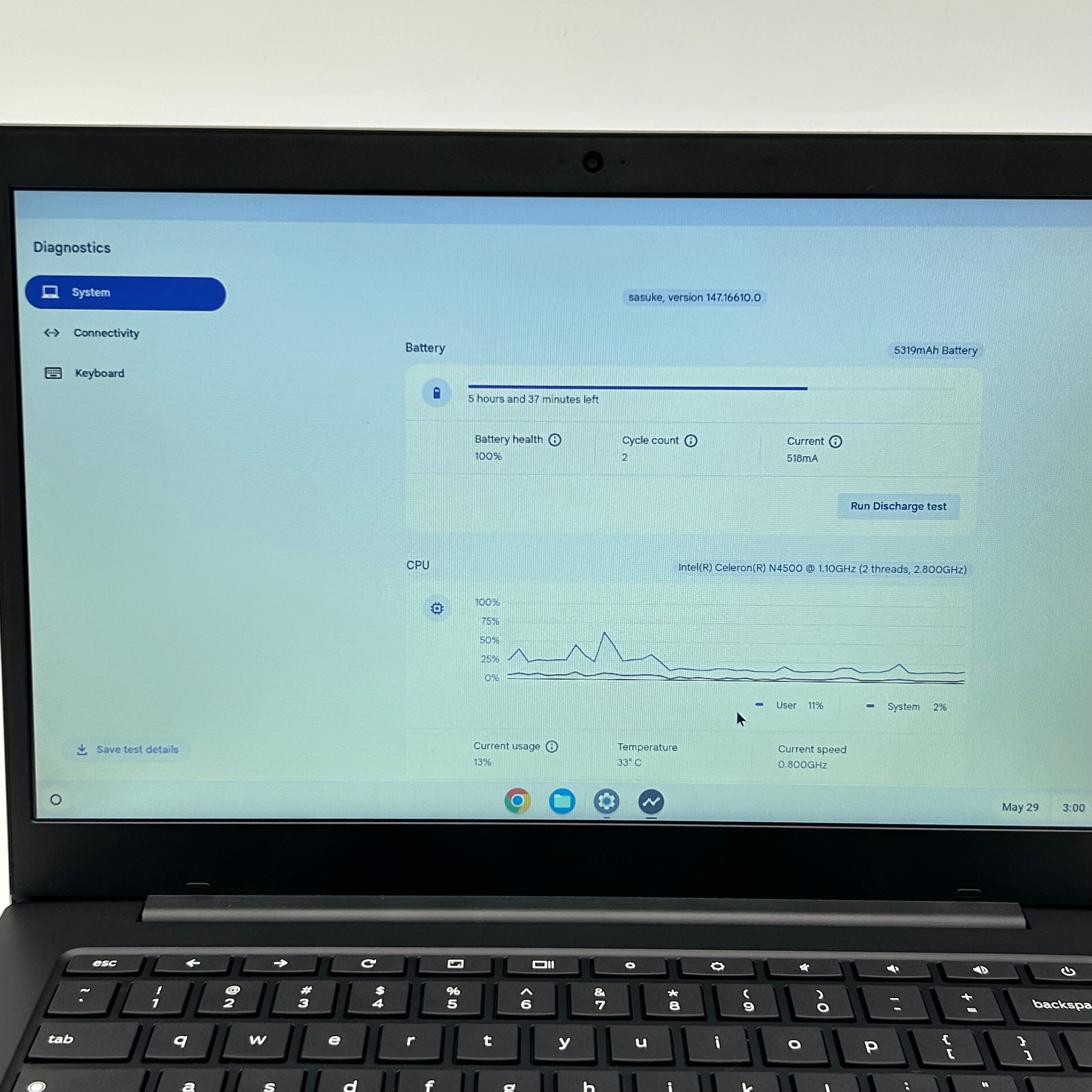 Samsung Galaxy Chromebook Go 14" 32GB 4GB | 100% Battery Health | W/ Charger
