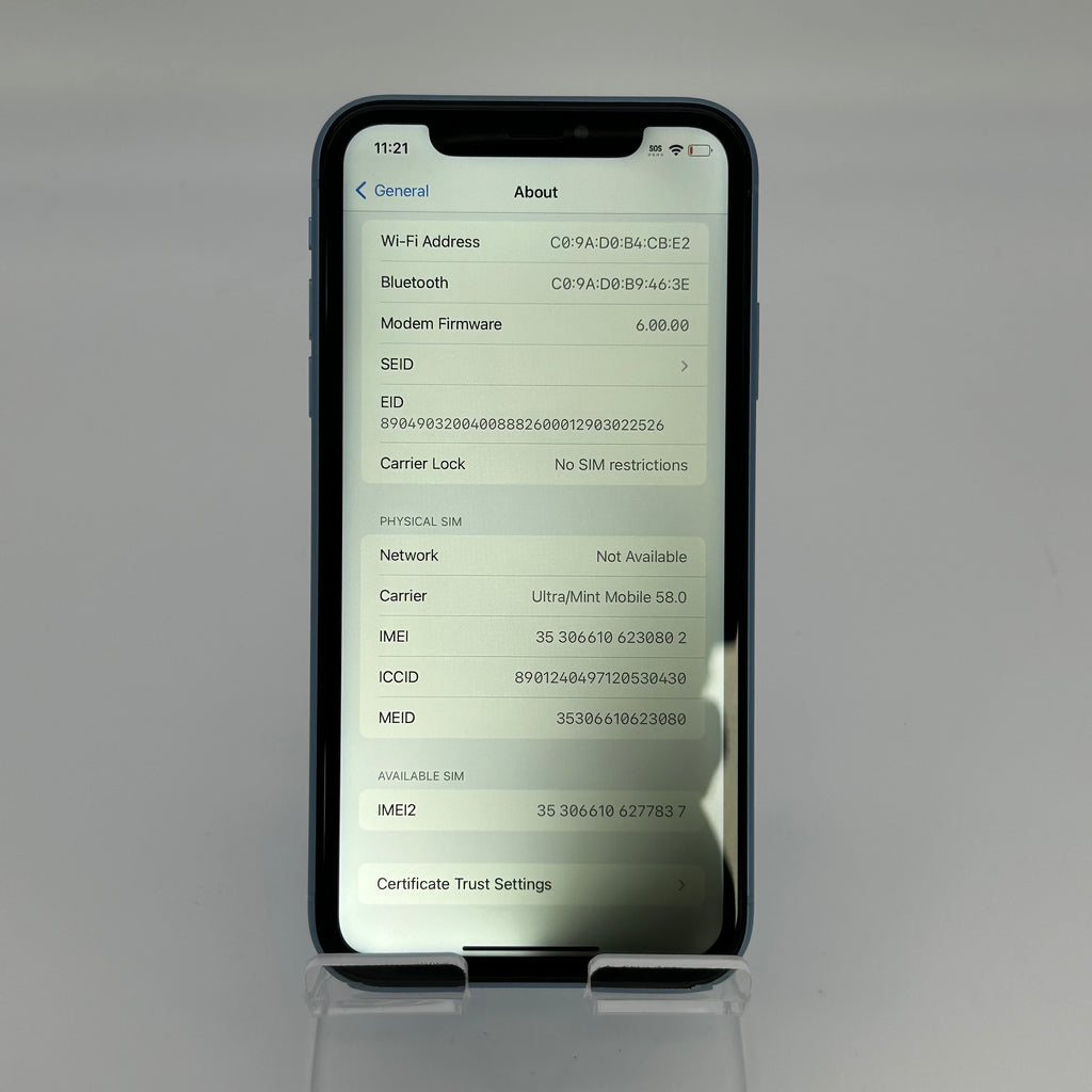 Apple iPhone XR 64GB – Blue Unlocked - Used