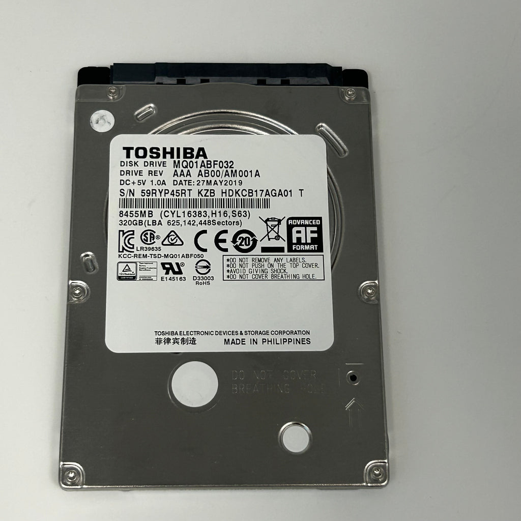 Toshiba MQ01ABF032 320GB 2.5" 5400RPM HDD Lot of 4 - Untested