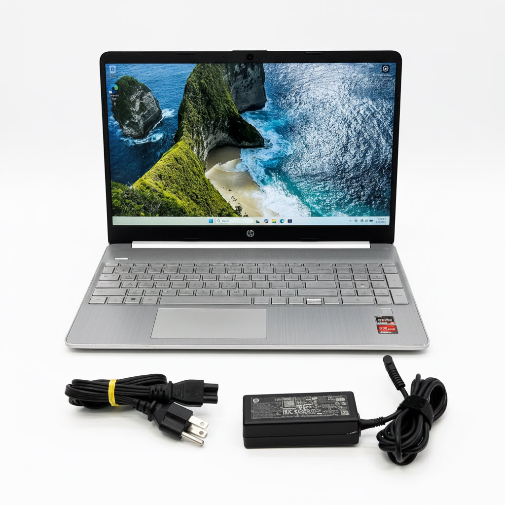 HP 15-ef1013dx 15.6-inch Laptop Ryzen 7 4700U 16GB RAM 512GB SSD Windows 11 Pro Silver