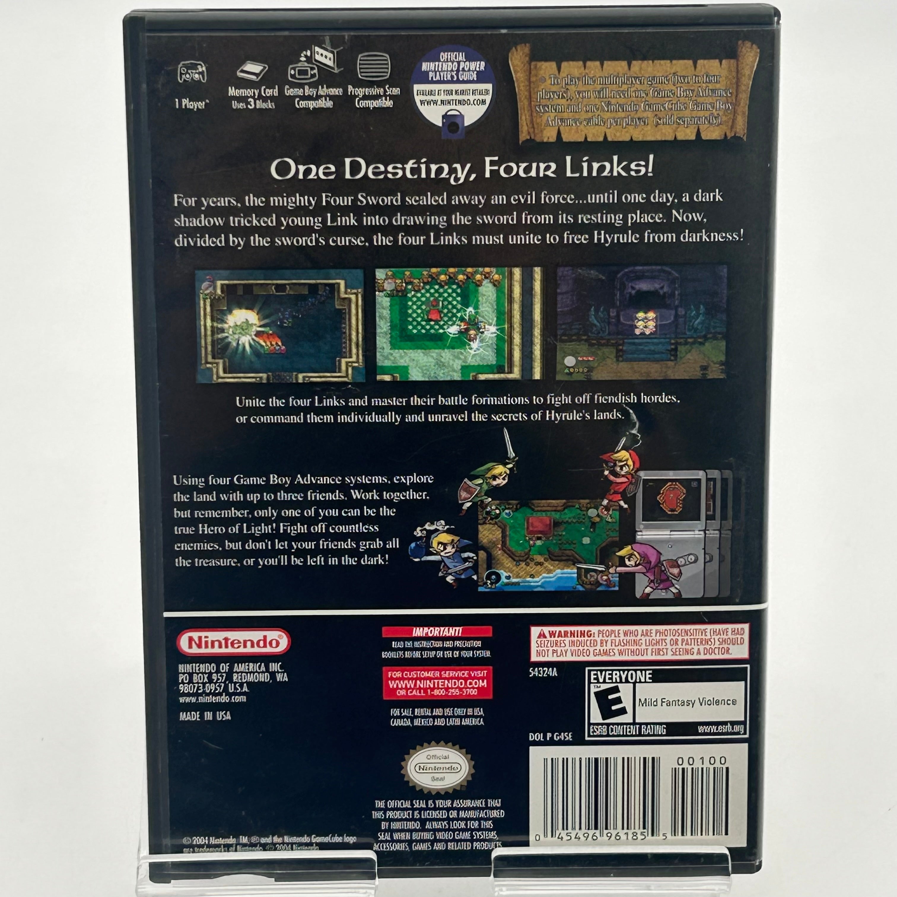 The Legend of Zelda: Four Swords Adventures Nintendo GameCube w/ Case and Manual
