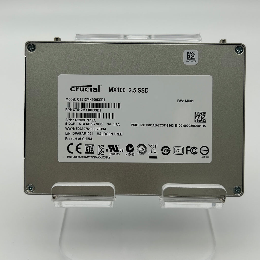 Crucial CT512MX100SSD1 MX100 512GB 2.5" SATA 6Gb/s SSD Blue - Used