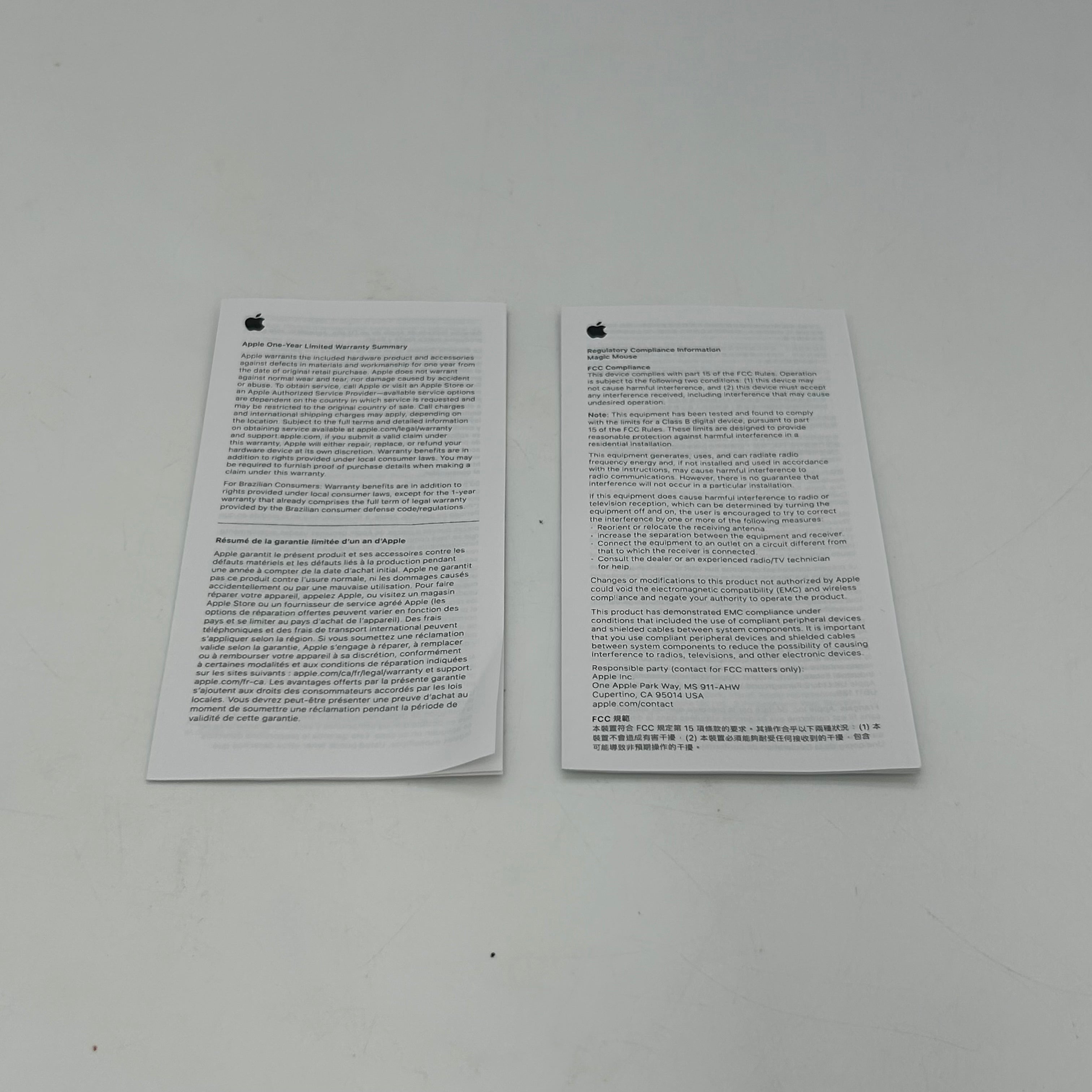 Apple Magic Mouse - Wireless Mouse - Black (A3204) - Used with box