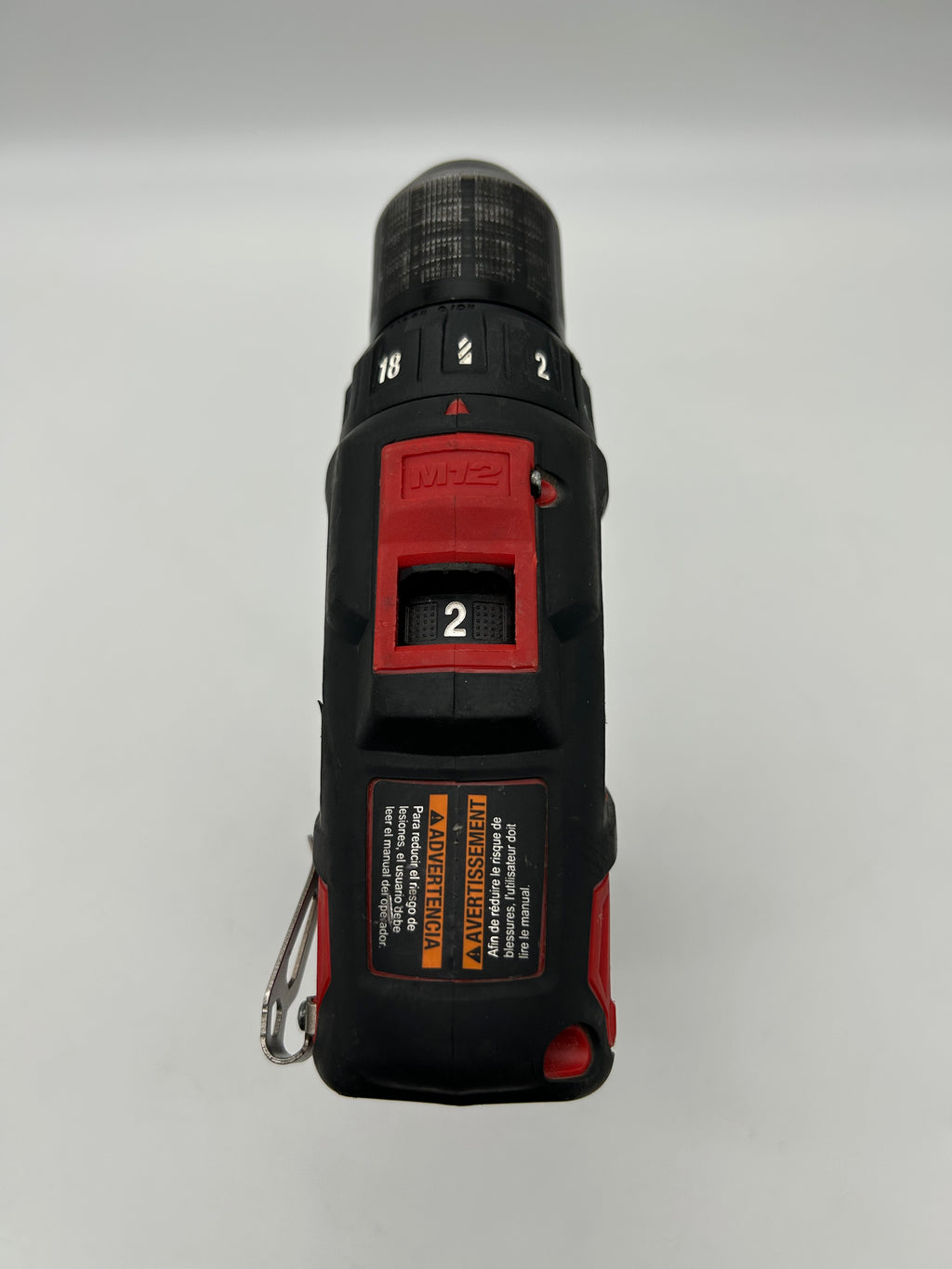 Milwaukee 2407-20 3/8" (10mm) Drill/Driver Red Used - C 2 Batteries