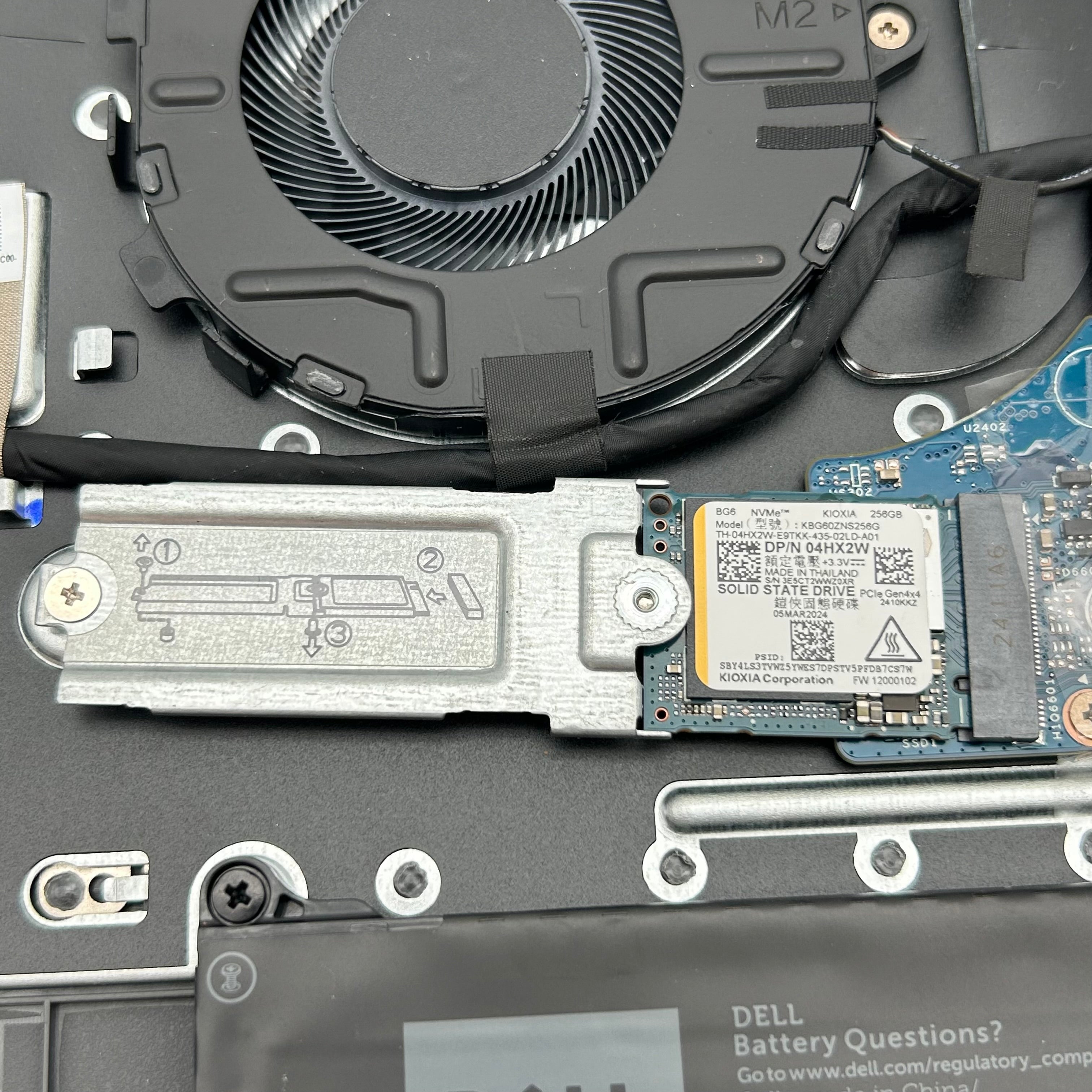 Dell Latitude 3550 Motherboard Used - Parts with Battery, Fan & SSD 256GB