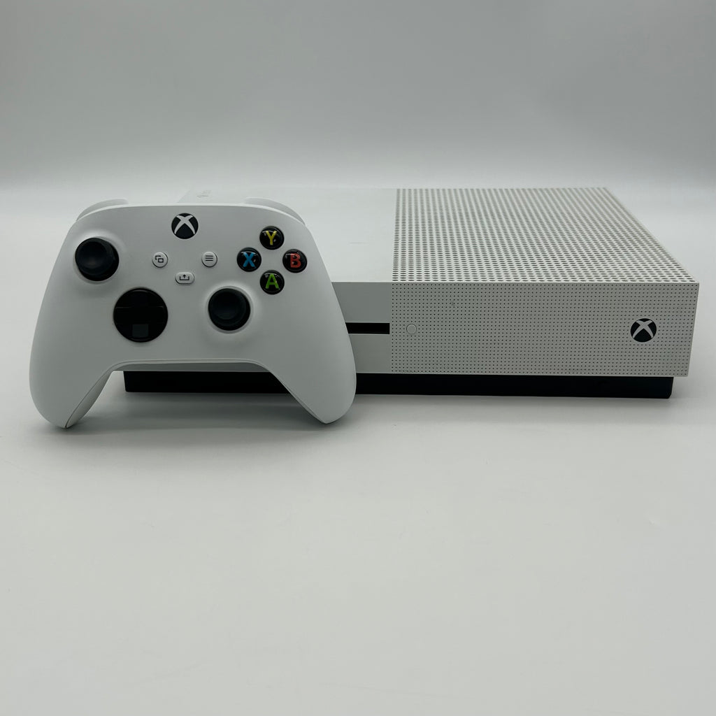 Microsoft Xbox One S Console 500GB w/ Controller Cables & 2 Games - Tested