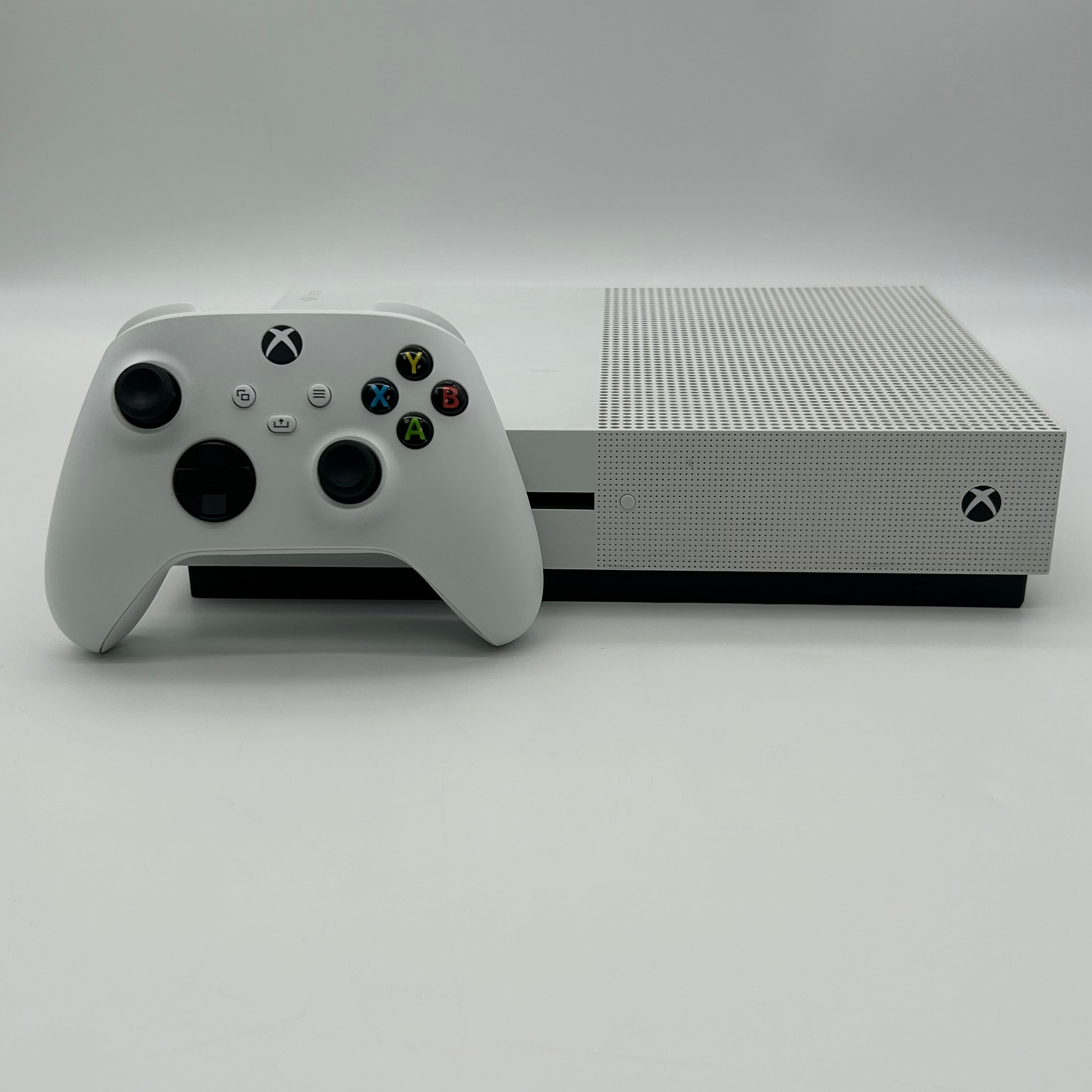 Microsoft Xbox One S Console 500GB w/ Controller Cables & 2 Games - Tested