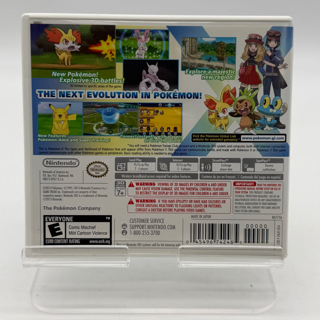 Pokemon X (Nintendo 3DS, 2013) Complete CIB