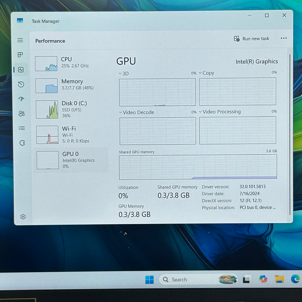 Dell Aspire Go 15 Laptop - Intel Core TM 3 N355, 8GB RAM, 128GB SSD, w/ Charger
