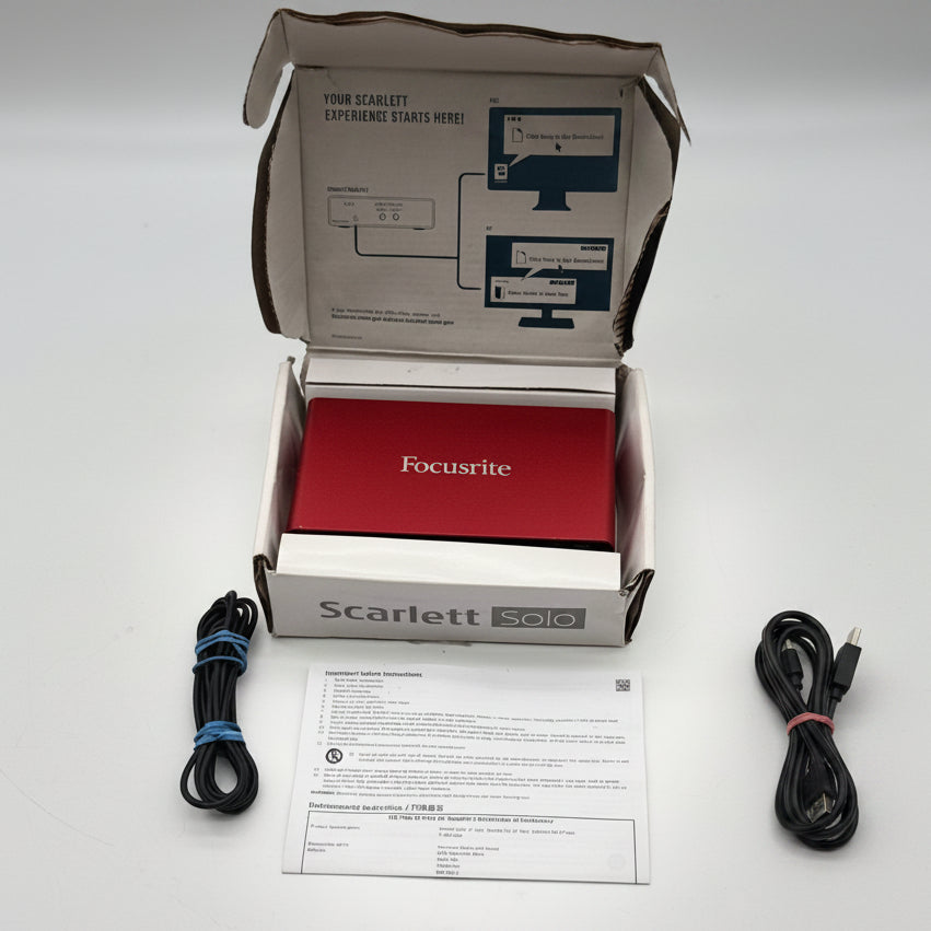 Focusrite Scarlett Solo 3rd Gen USB Audio Interface - Open Box