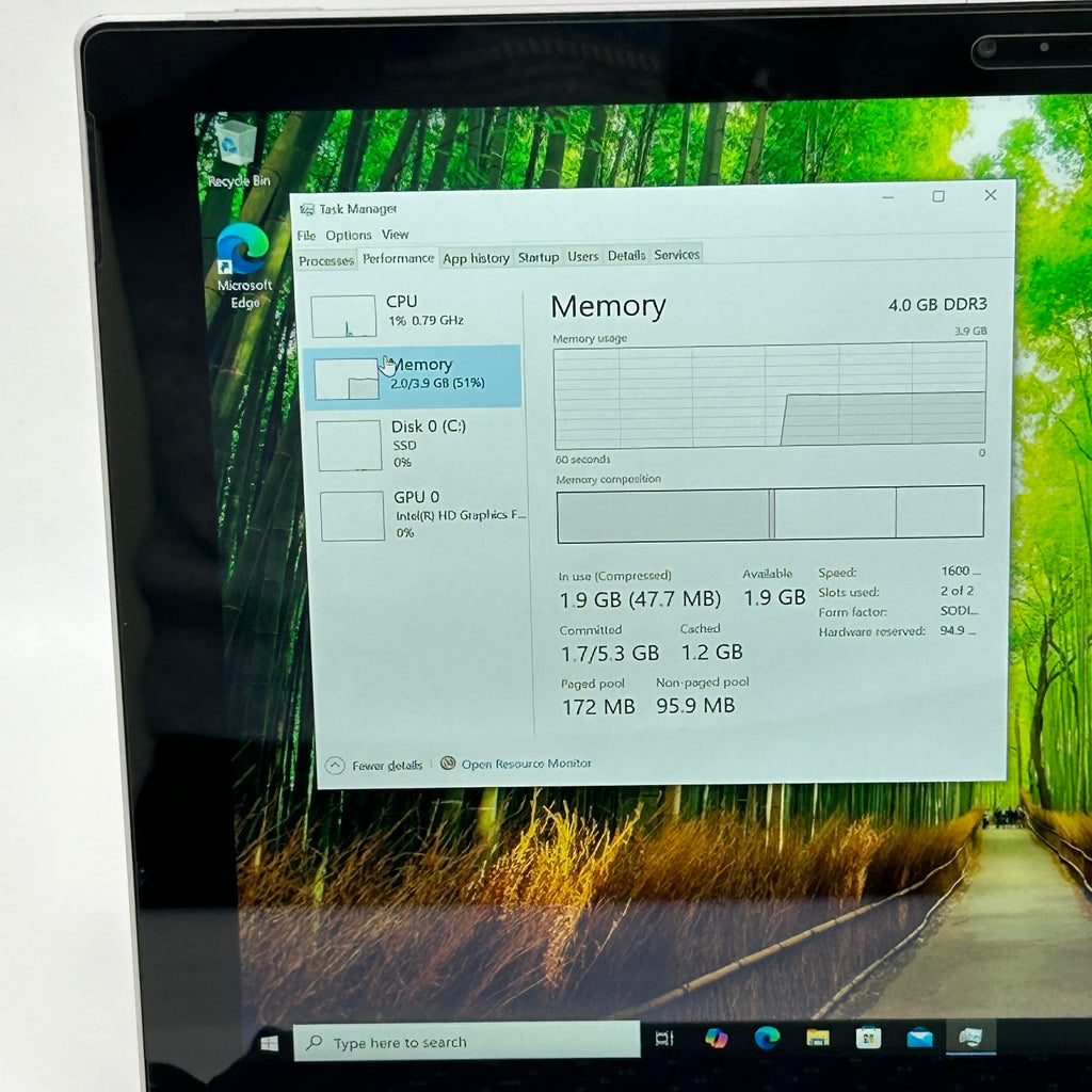 Microsoft Surface Pro 3 1631 12-inch i5-4300U 4GB 128GB SSD Silver
