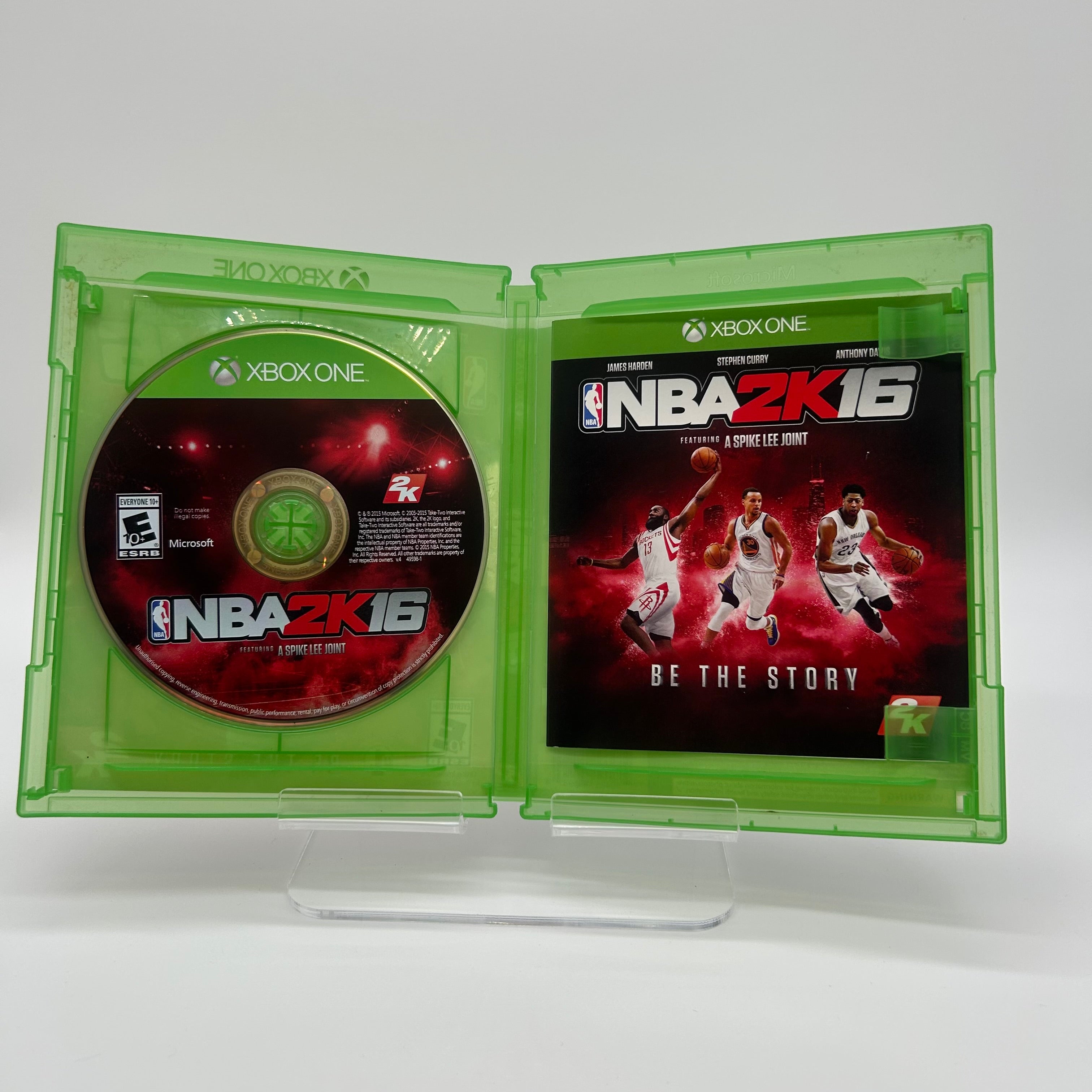 Microsoft NBA2K16 Video Game for Xbox One Green Heavy Scratches Condition