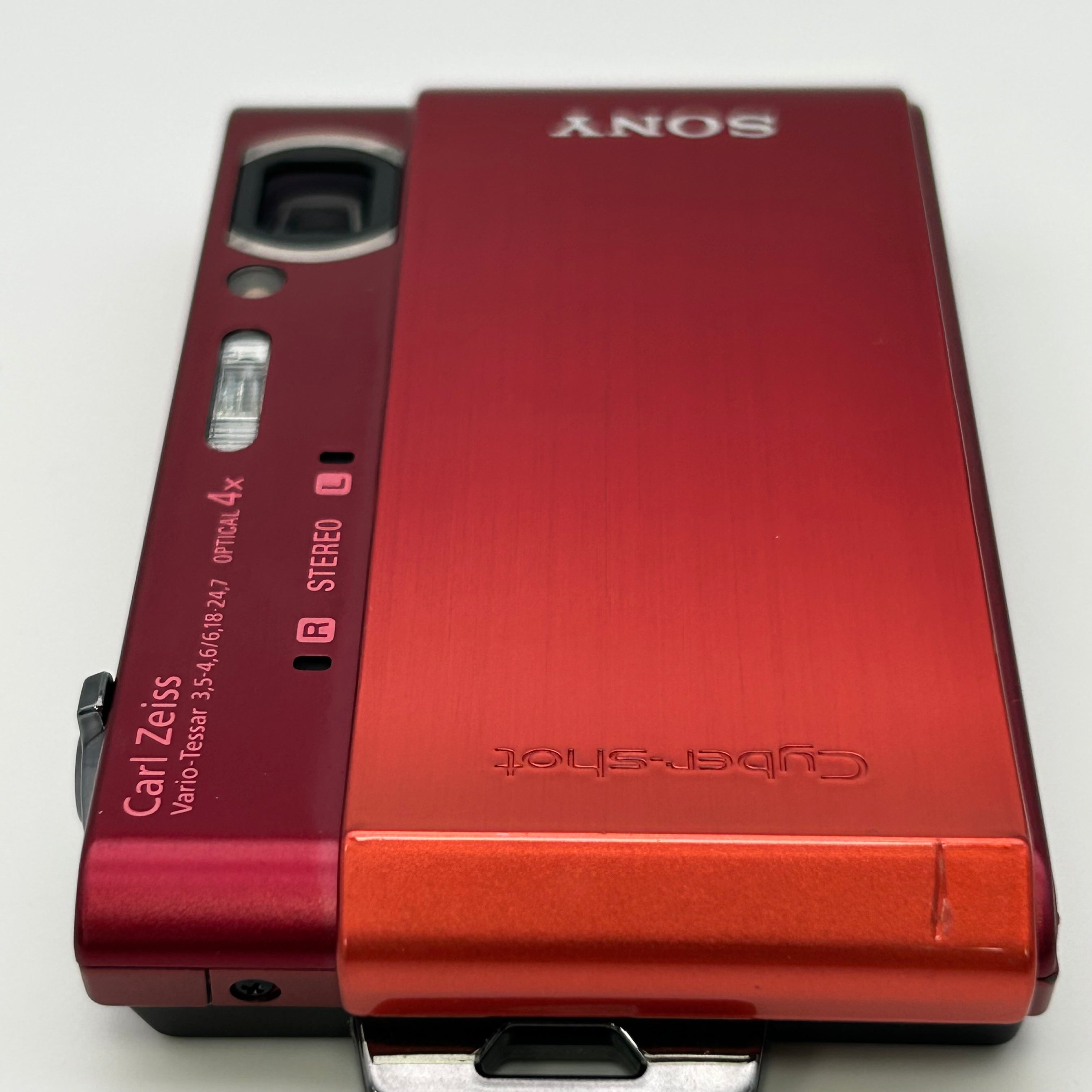Sony DSC-T900 12.1MP CCD Red Digital Camera - Used