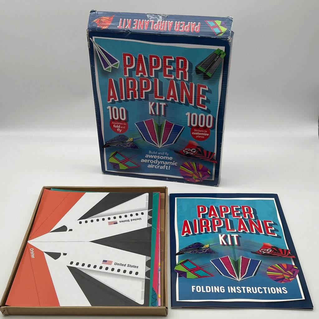 Publications International Paper Airplane Kit Blue - New Open Box