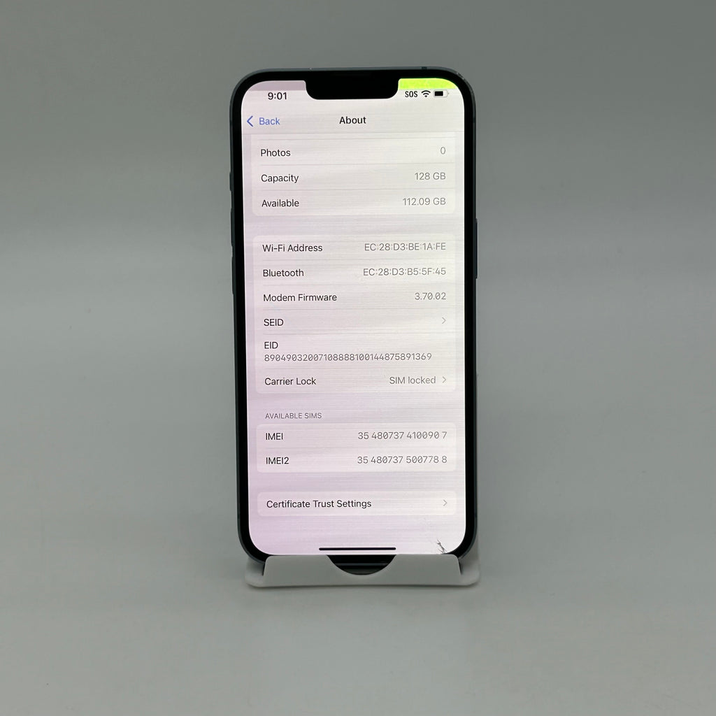 Apple iPhone 14 - 128 GB - Blue (T-Mobile) A2649 - Cracked Front