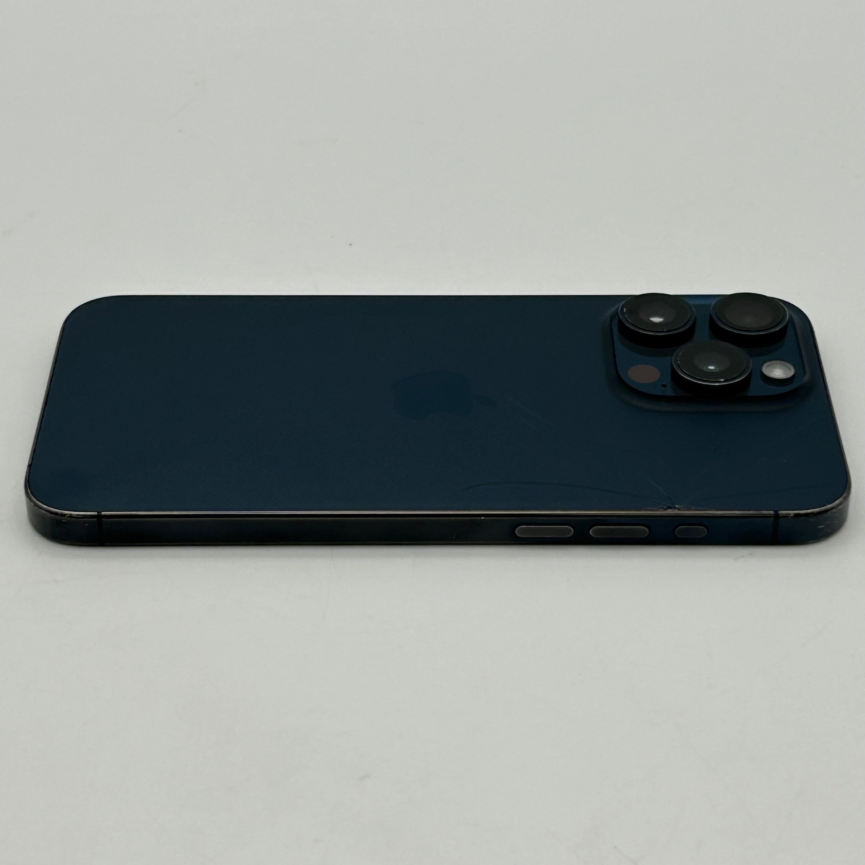 Unlocked Apple iPhone 15 Pro Max - 1TB Blue Titanium - Crack Back - 86% Batt
