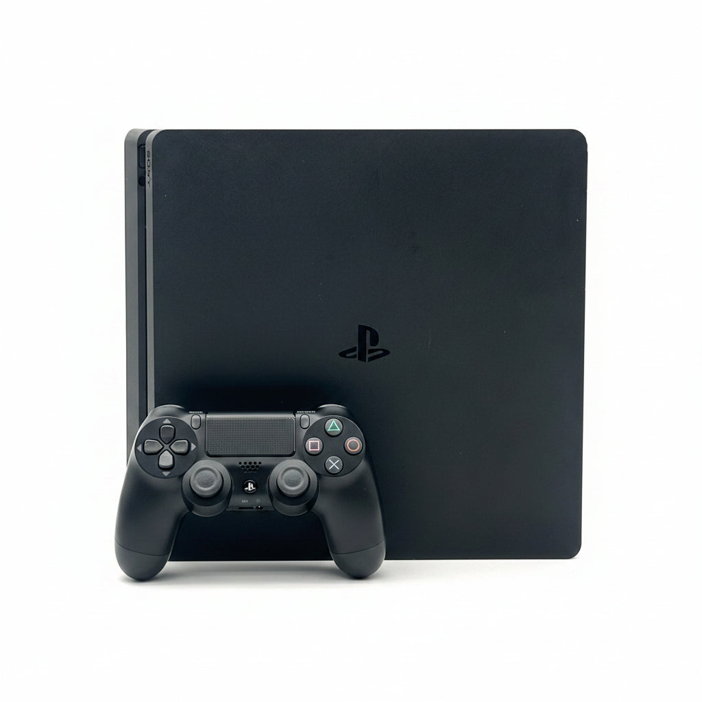 Sony PlayStation 4 Slim CUH-2215B 1TB Black w/ 1 Controller, Cables, 2 Games