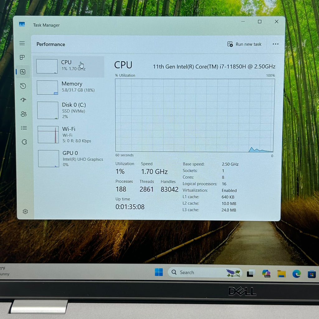 Dell Latitude 5521 15.6-inch i7 vPro 11th Gen 32GB RAM 512GB SSD Laptop