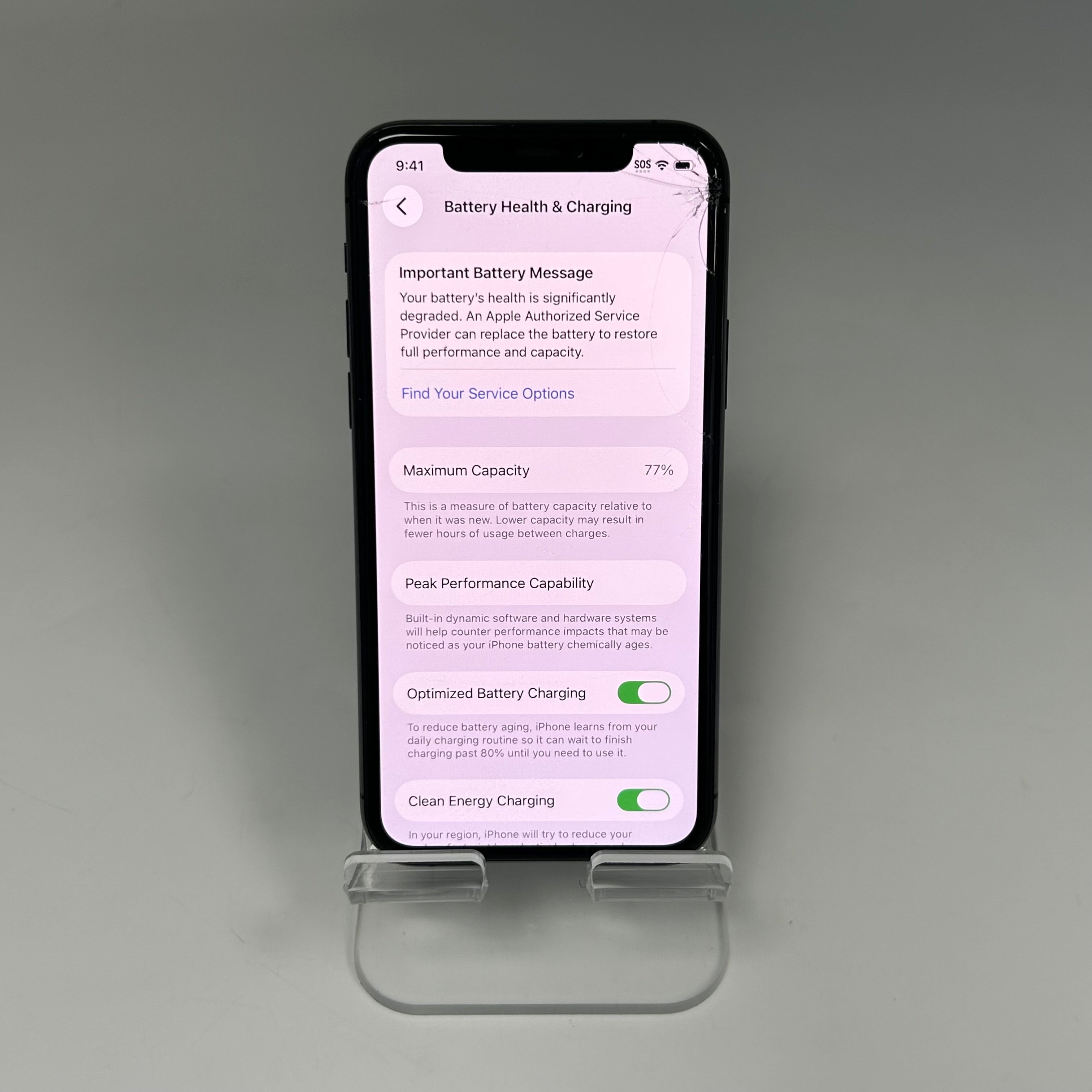 Apple iPhone 11 Pro 256GB Space Gray, Fully Unlocked (No Face ID)- *READ