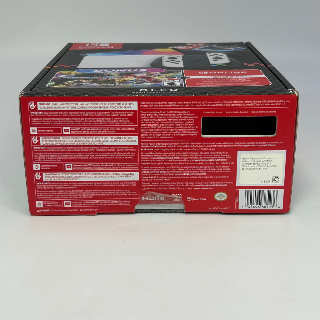 Nintendo Switch OLED 64GB Model w/ White Joy-Con System Console | Open-Box