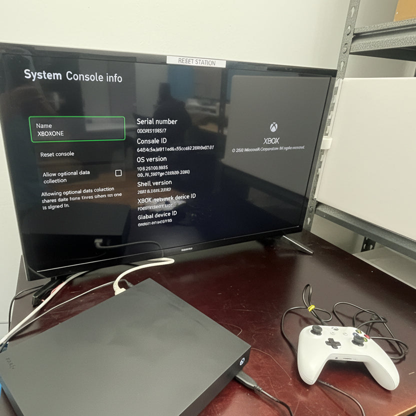 Microsoft Xbox One X 1TB 1787 Console Bundle w/ Cords & Controller