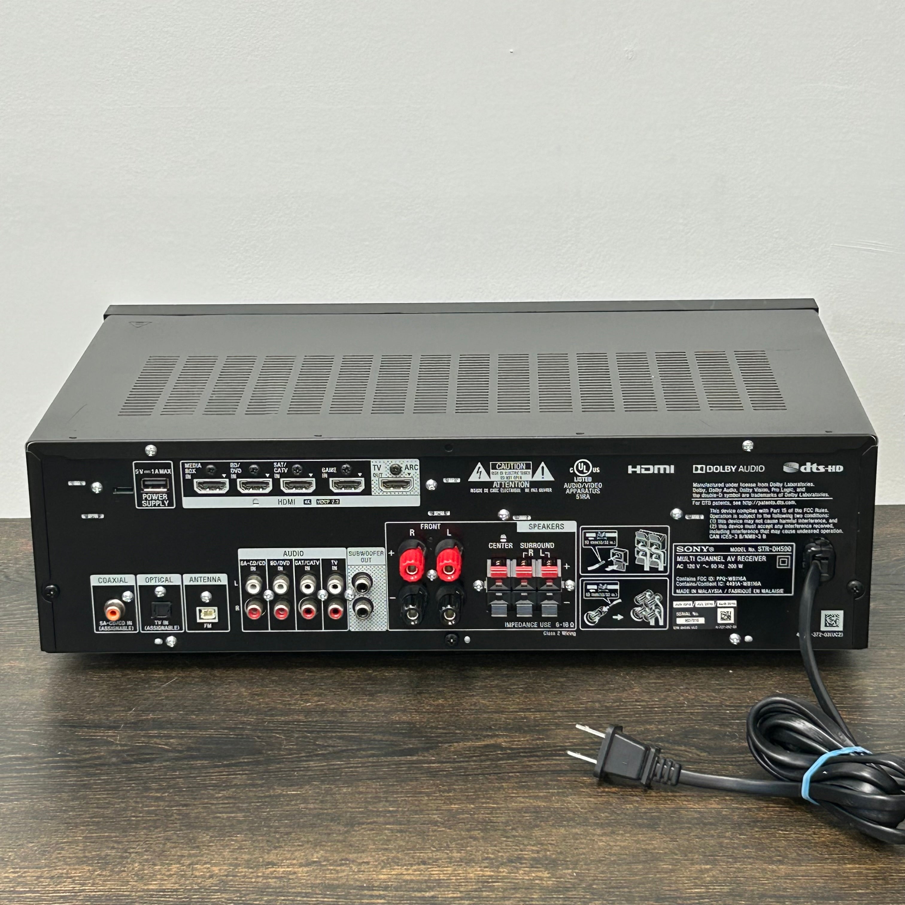 Sony STR-DH590 5.2 Multi Channel 4K HDR AV BT Home Theater Receiver Untested PICKUP ONLY