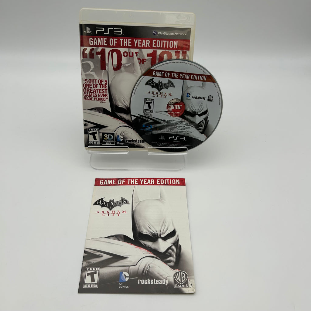 Batman: Arkham City - Game of the Year Playstation 3 PS3 - Used With Box (Free Shipping)