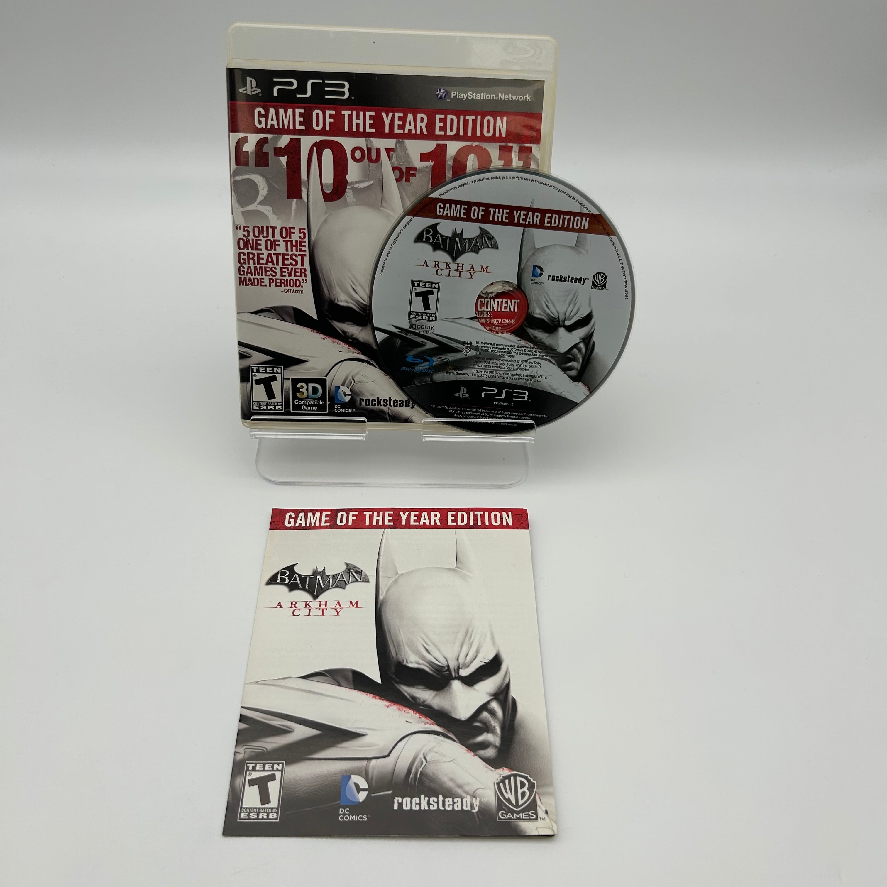 Batman: Arkham City - Game of the Year Playstation 3 PS3 - Used With Box (Free Shipping)